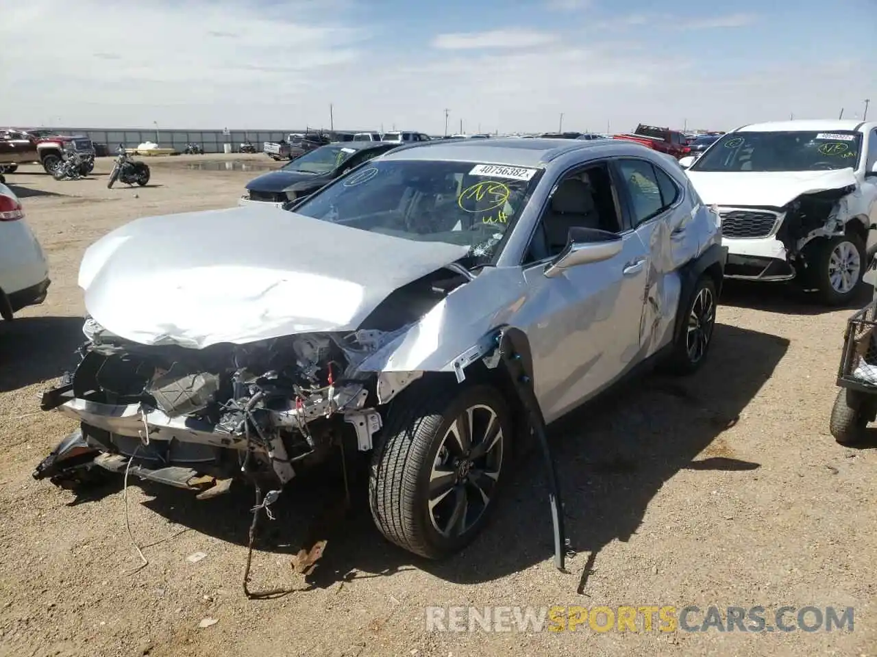 2 Photograph of a damaged car JTHP3JBH6L2022560 LEXUS UX 200 2020