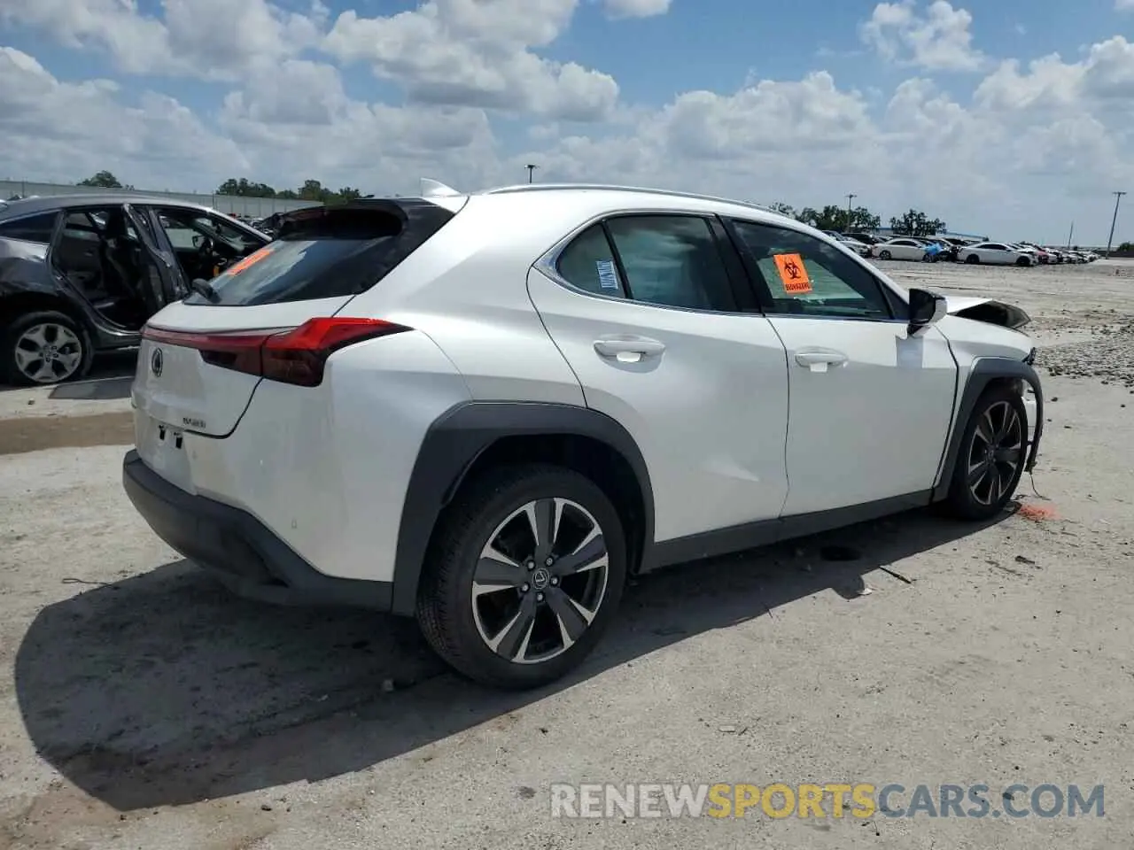 3 Photograph of a damaged car JTHP3JBH9L2029521 LEXUS UX 200 2020