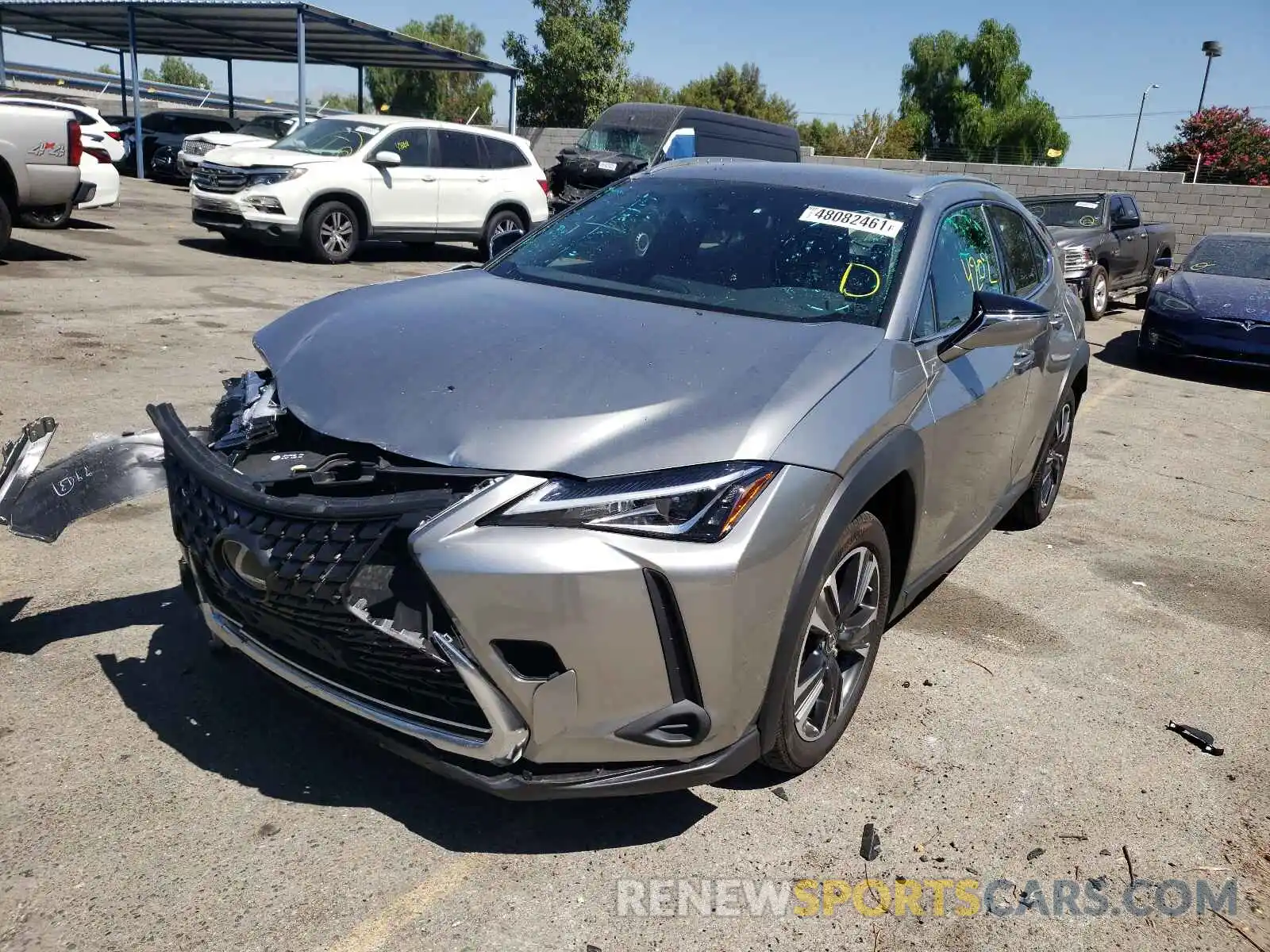 2 Photograph of a damaged car JTHX3JBH0L2031061 LEXUS UX 200 2020