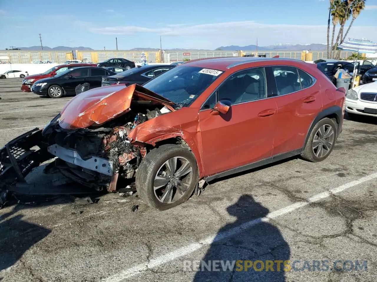 1 Photograph of a damaged car JTHX3JBH1M2036853 LEXUS UX 200 2021