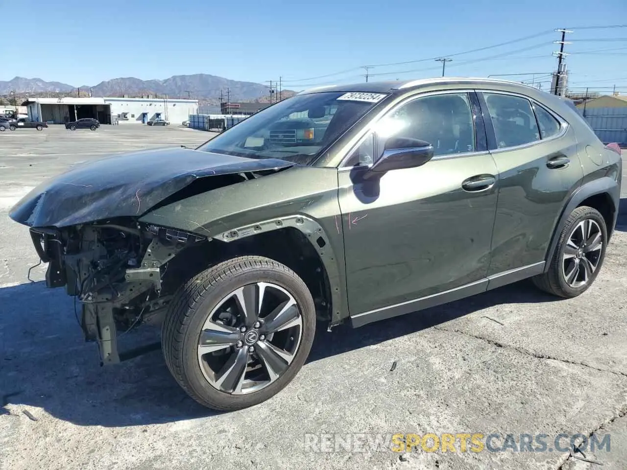 1 Photograph of a damaged car JTHX3JBH3M2037406 LEXUS UX 200 2021