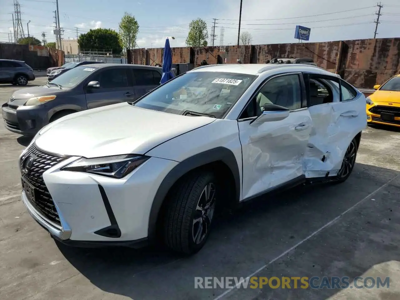 1 Photograph of a damaged car JTHX3JBHXM2038035 LEXUS UX 200 2021