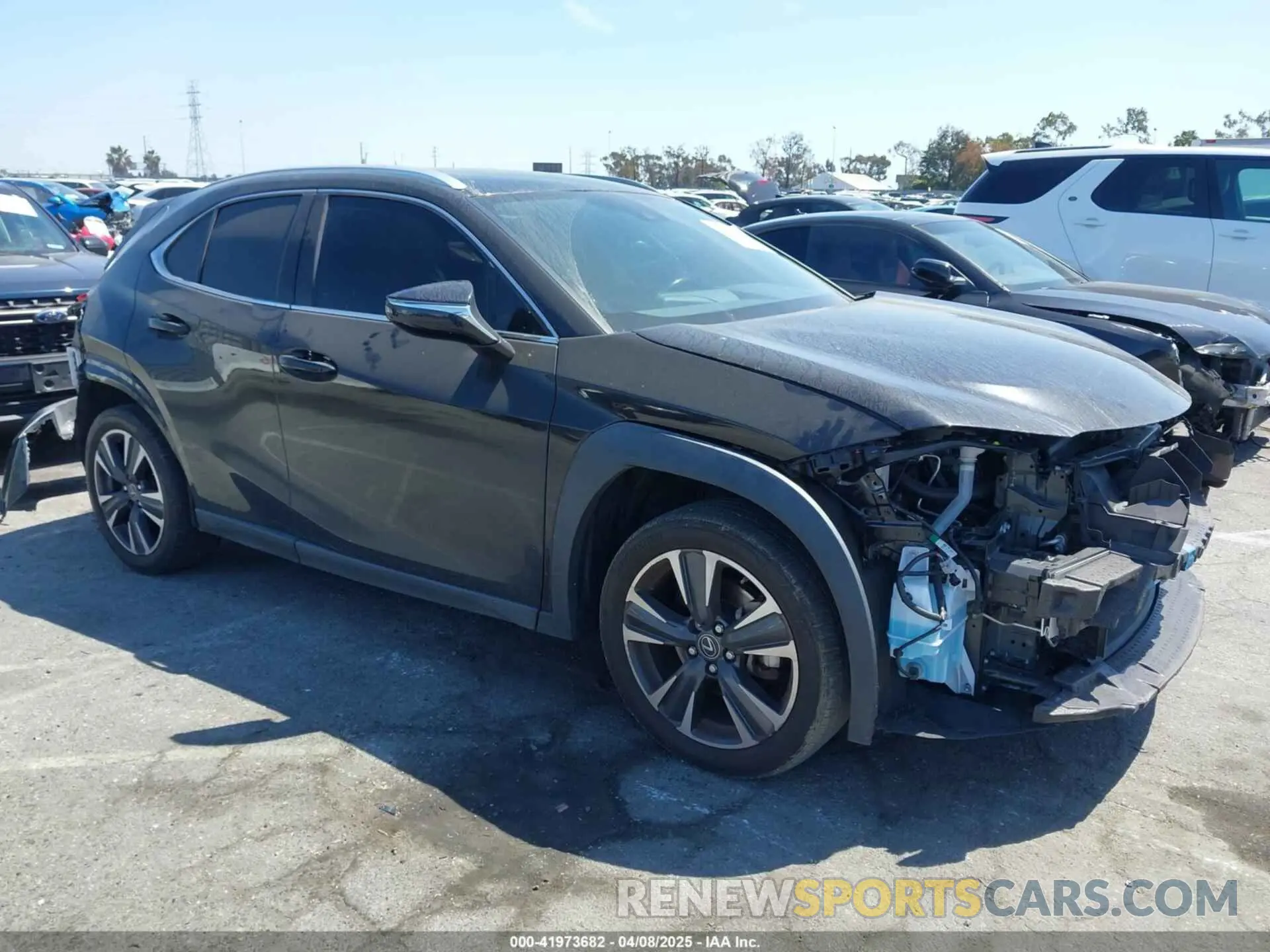 1 Photograph of a damaged car JTHX3JBH8N2047074 LEXUS UX 200 2022