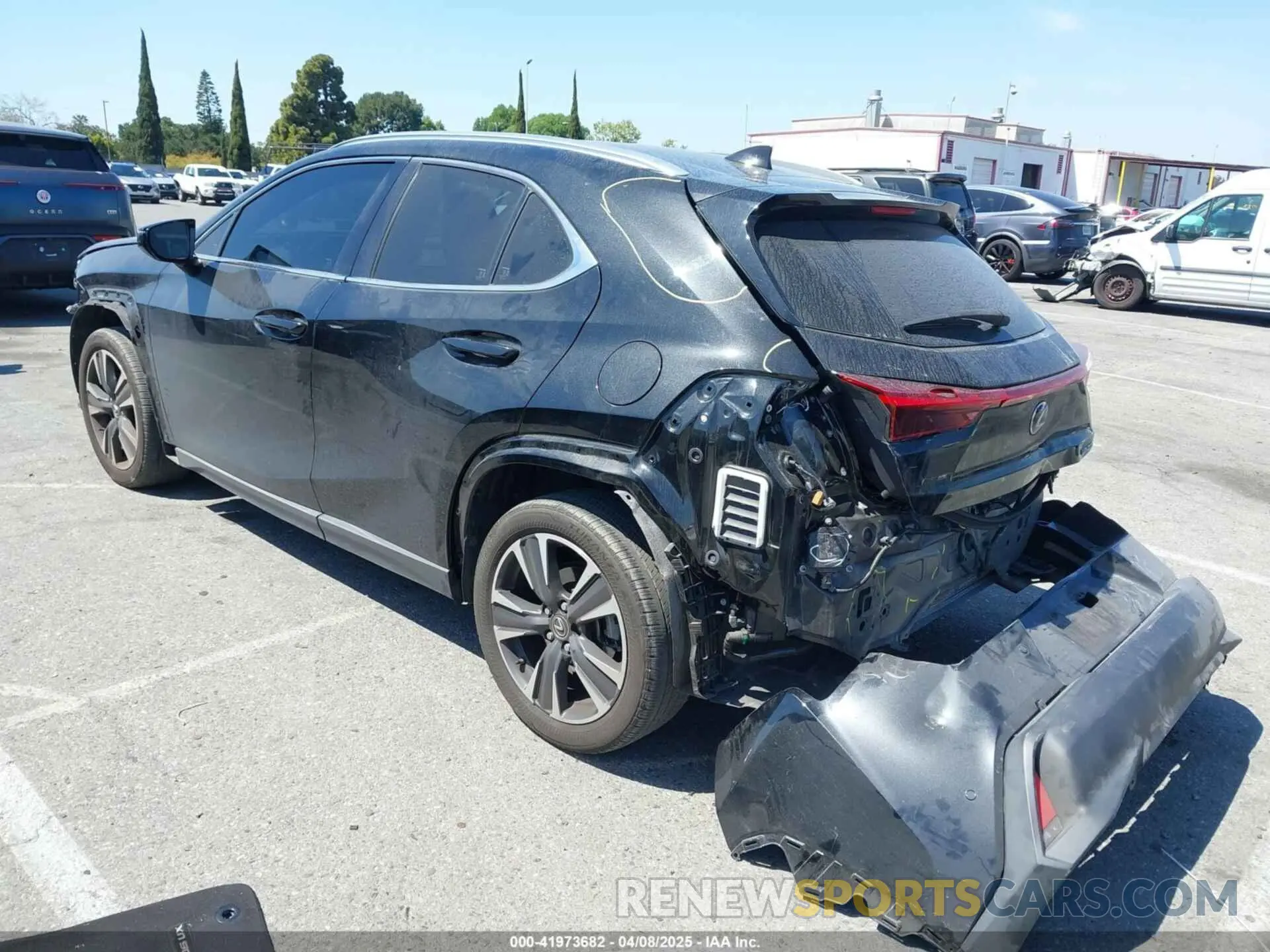 3 Photograph of a damaged car JTHX3JBH8N2047074 LEXUS UX 200 2022