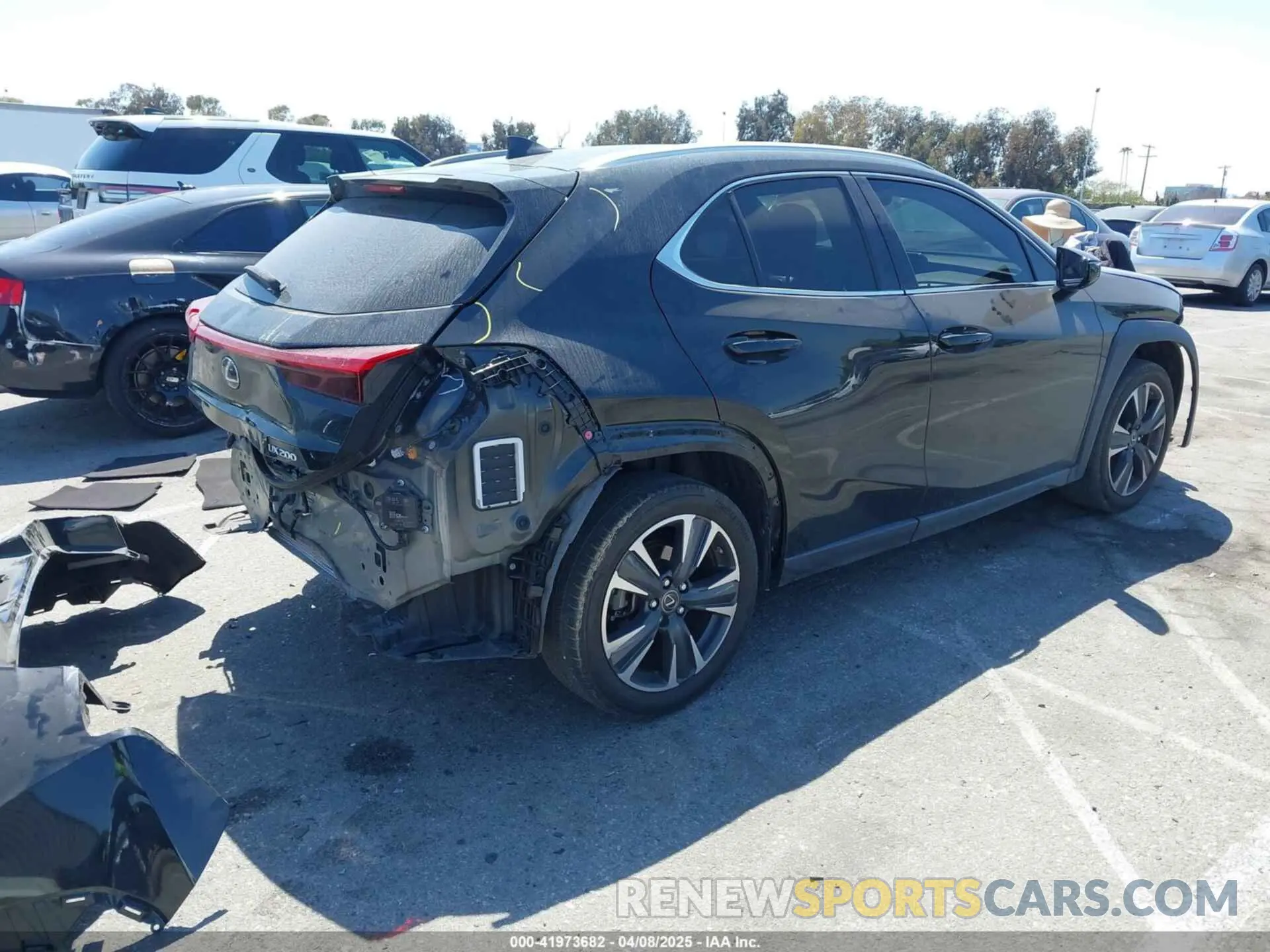 4 Photograph of a damaged car JTHX3JBH8N2047074 LEXUS UX 200 2022