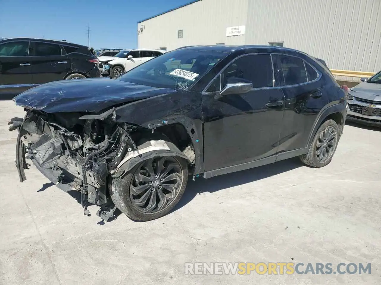 1 Photograph of a damaged car JTHX3JBH9N2052462 LEXUS UX 200 BAS 2022