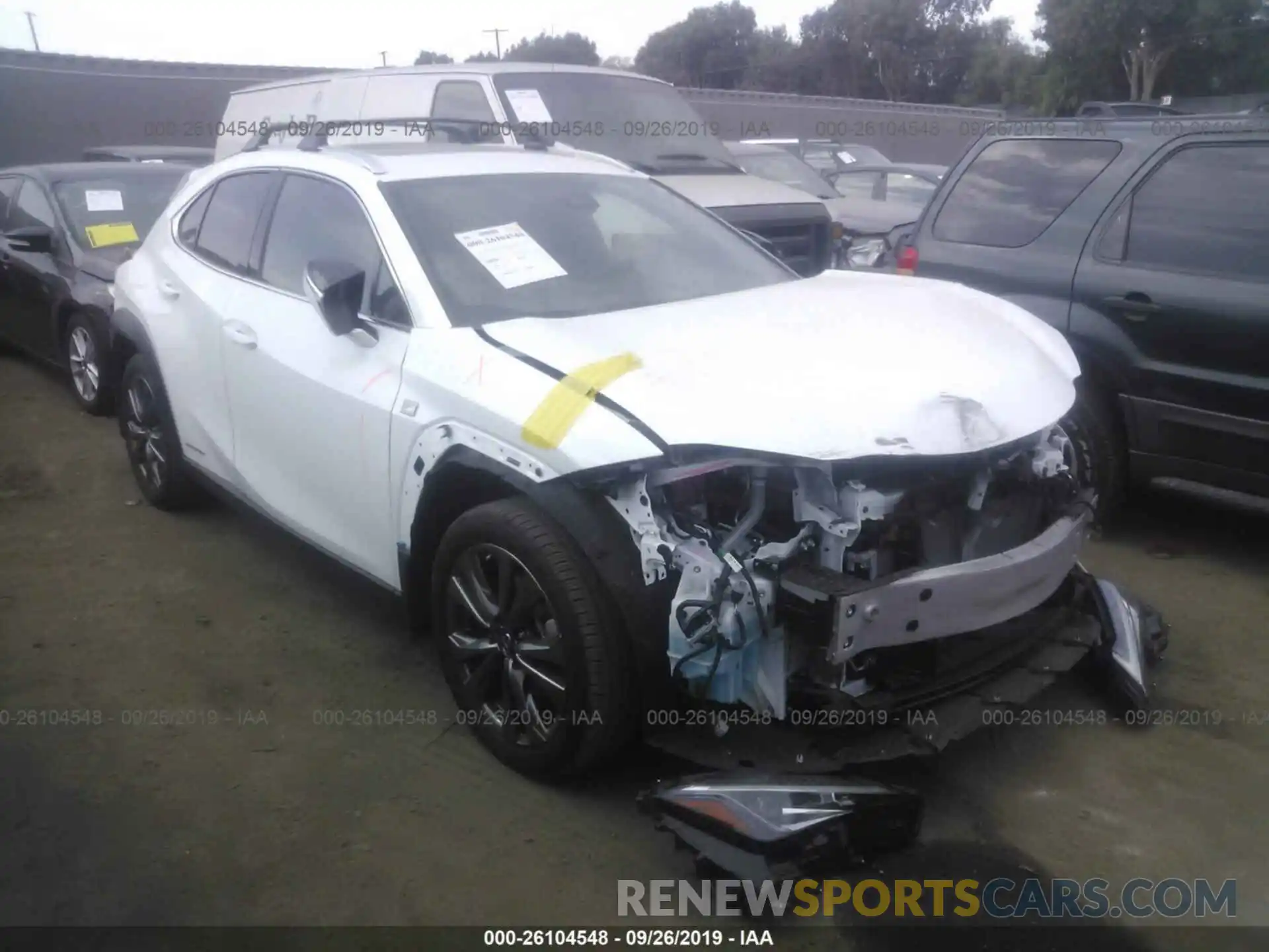 1 Photograph of a damaged car JTHU9JBH3K2001150 LEXUS UX 2019