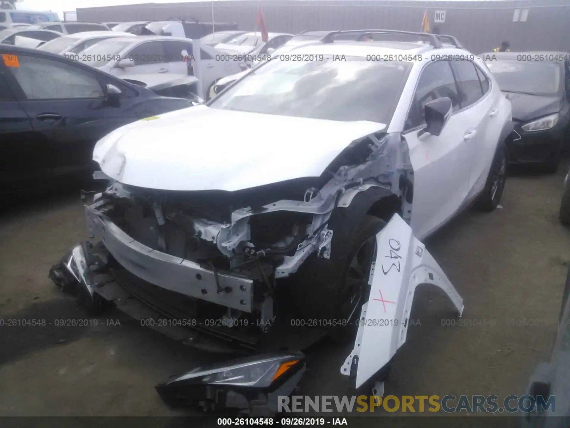 2 Photograph of a damaged car JTHU9JBH3K2001150 LEXUS UX 2019