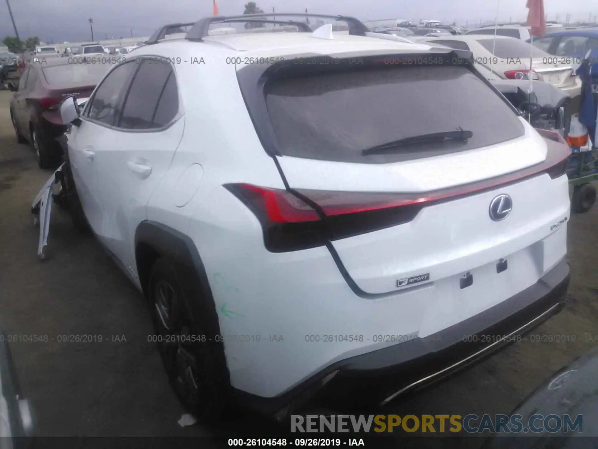 3 Photograph of a damaged car JTHU9JBH3K2001150 LEXUS UX 2019