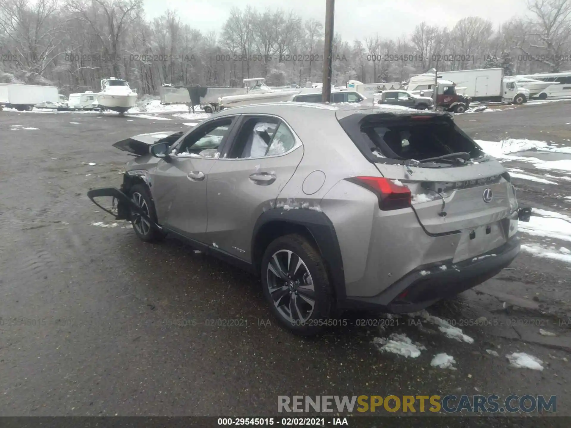 3 Photograph of a damaged car JTHU9JBH4K2011606 LEXUS UX 2019