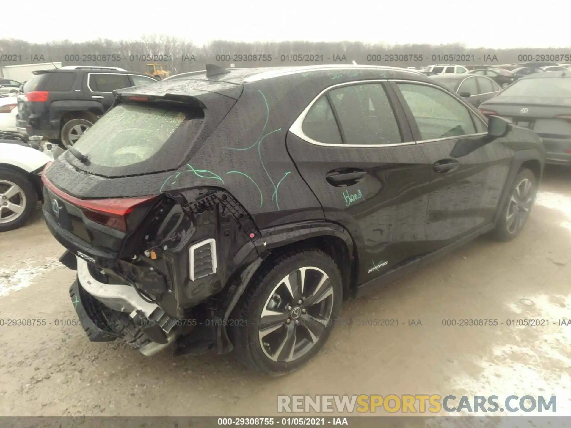 4 Photograph of a damaged car JTHU9JBH4K2018488 LEXUS UX 2019