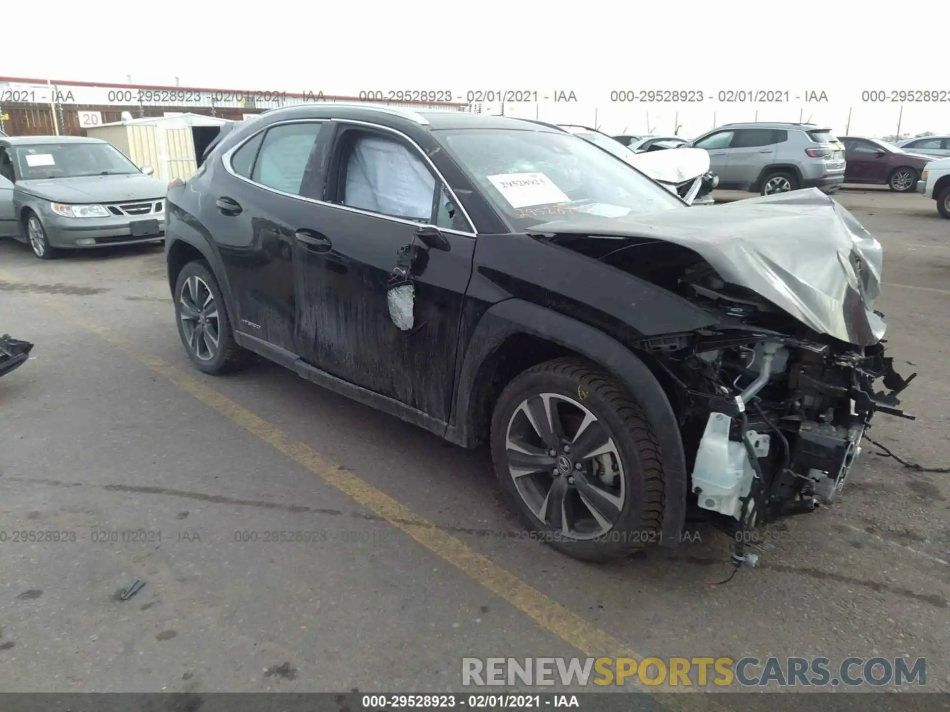 1 Photograph of a damaged car JTHU9JBH7K2017996 LEXUS UX 2019