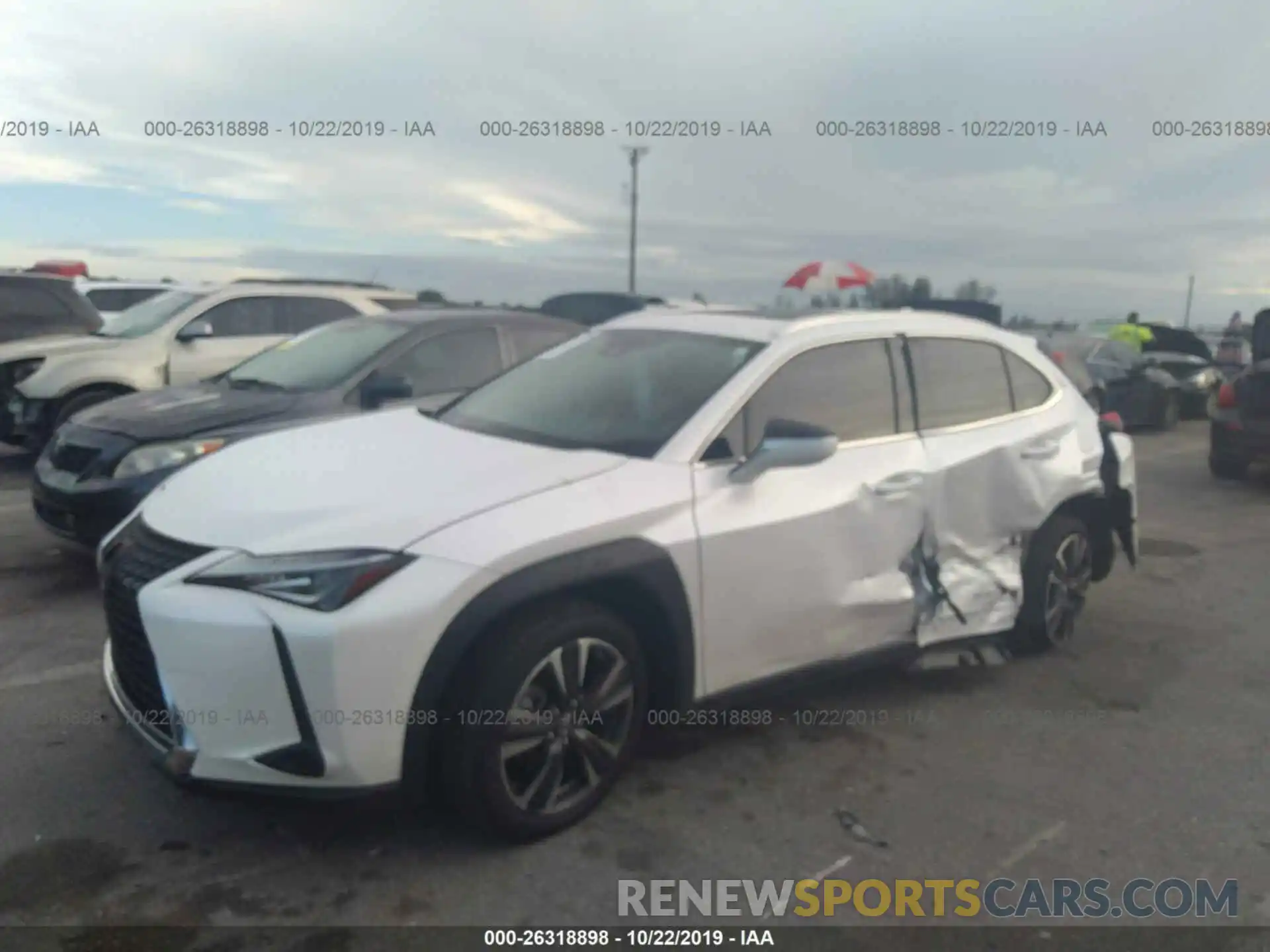 2 Photograph of a damaged car JTHU9JBH8K2002634 LEXUS UX 2019