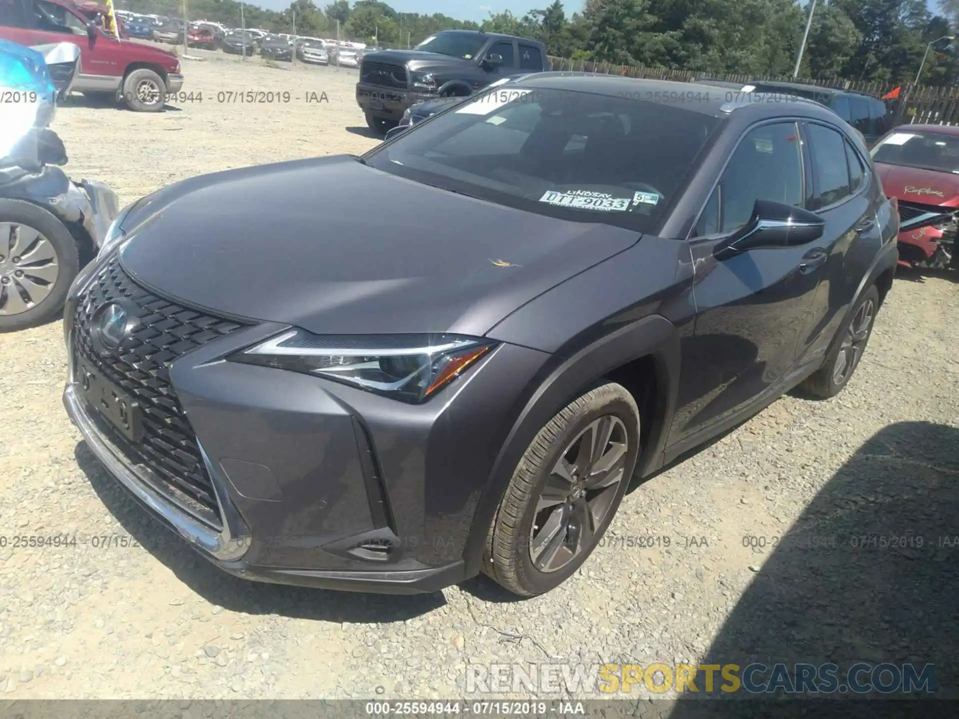 2 Photograph of a damaged car JTHU9JBH9K2009463 LEXUS UX 2019