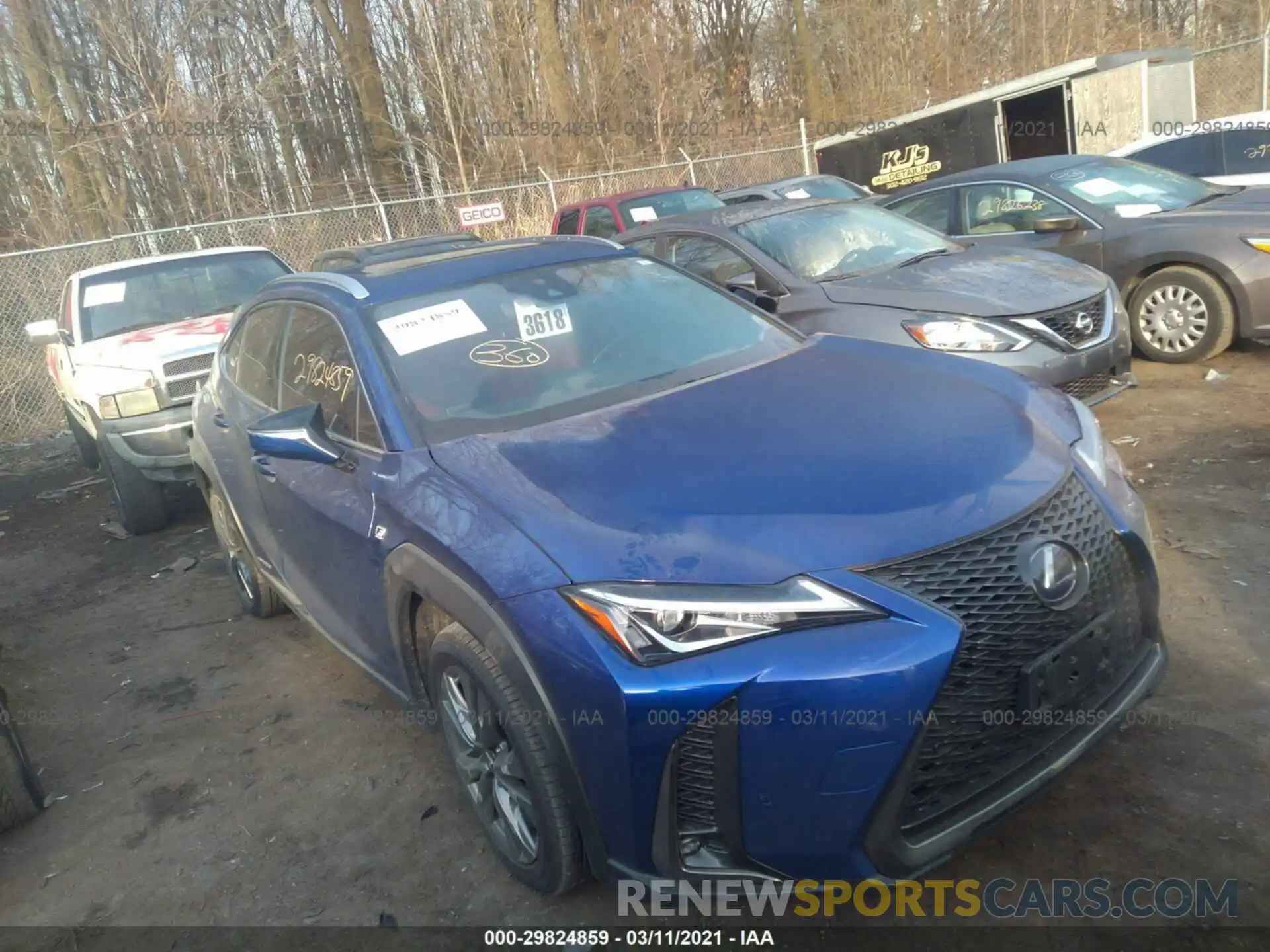 1 Photograph of a damaged car JTHU9JBH9K2010158 LEXUS UX 2019