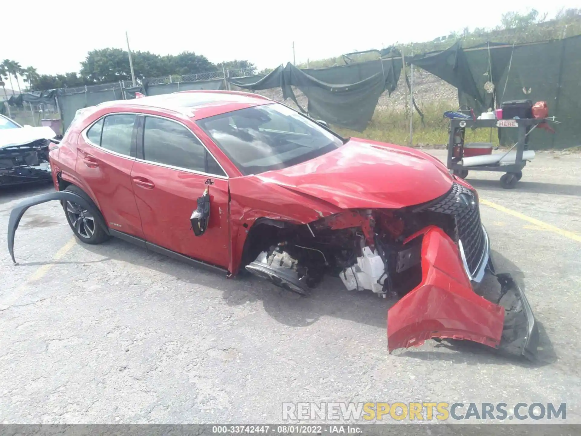 1 Photograph of a damaged car JTHU9JBH9K2013156 LEXUS UX 2019