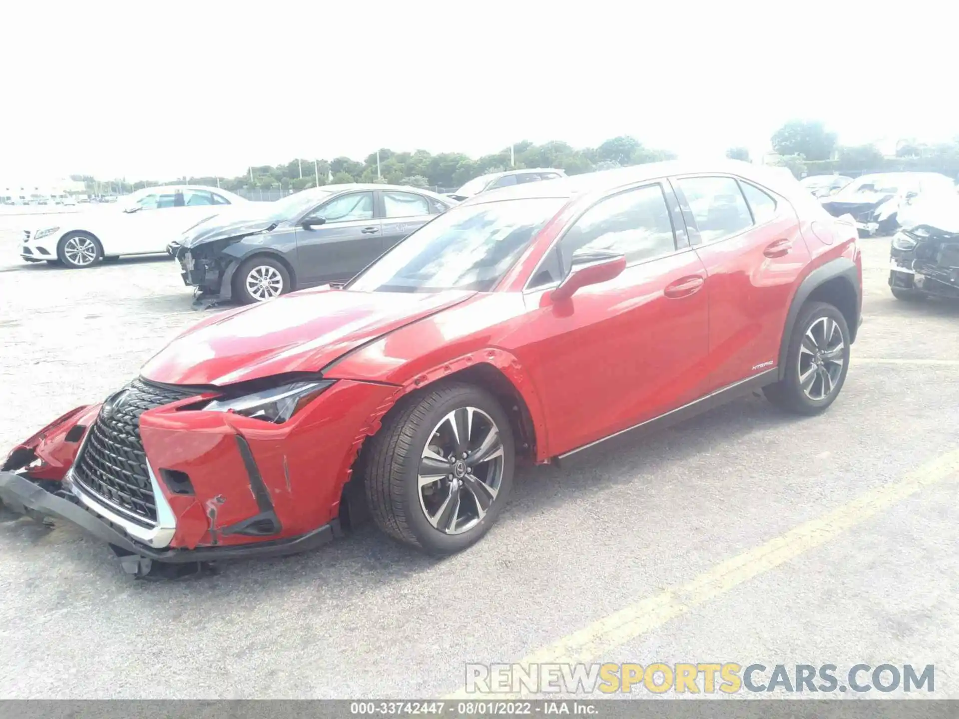 2 Photograph of a damaged car JTHU9JBH9K2013156 LEXUS UX 2019