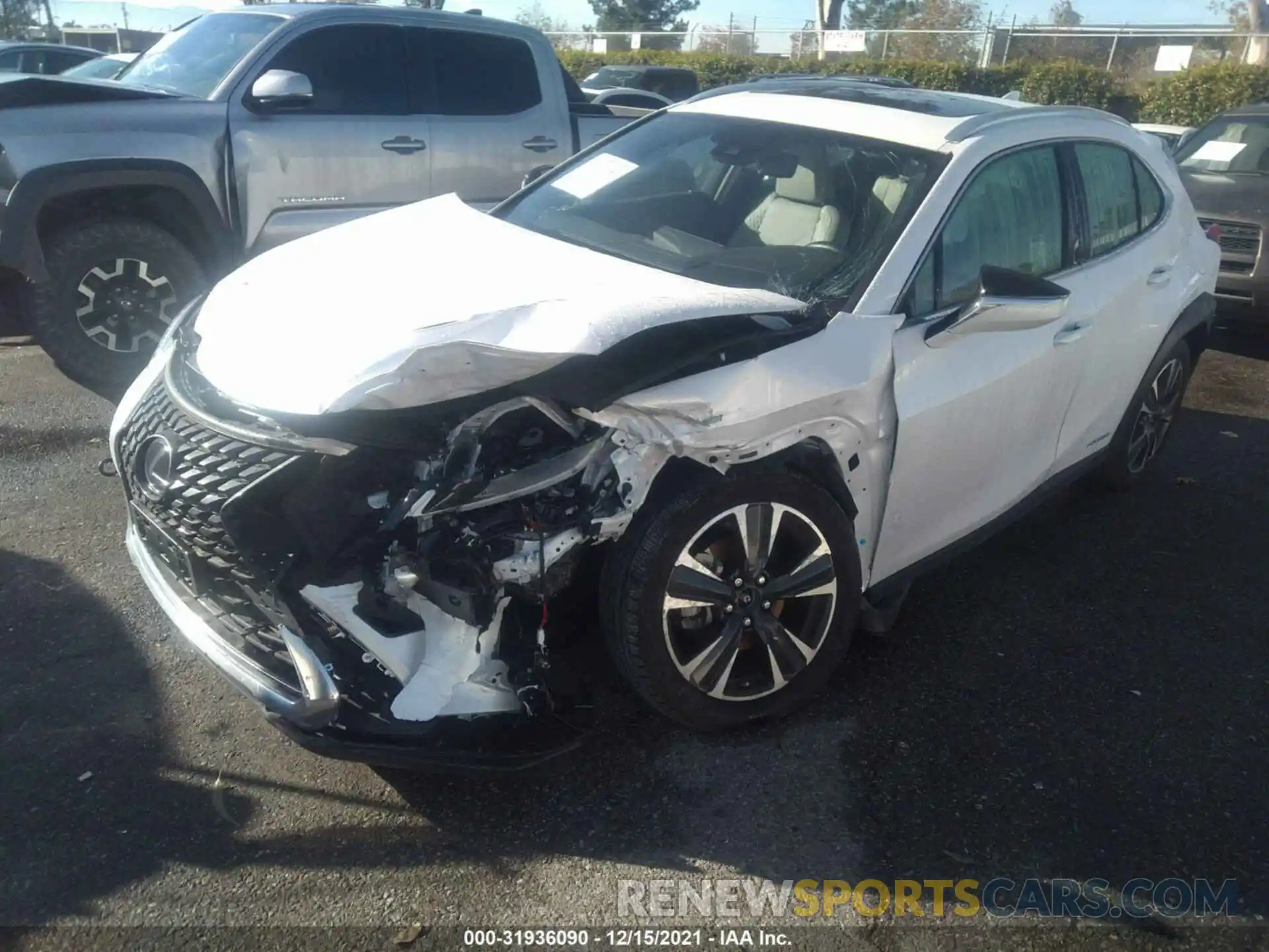 2 Photograph of a damaged car JTHU9JBHXK2017619 LEXUS UX 2019