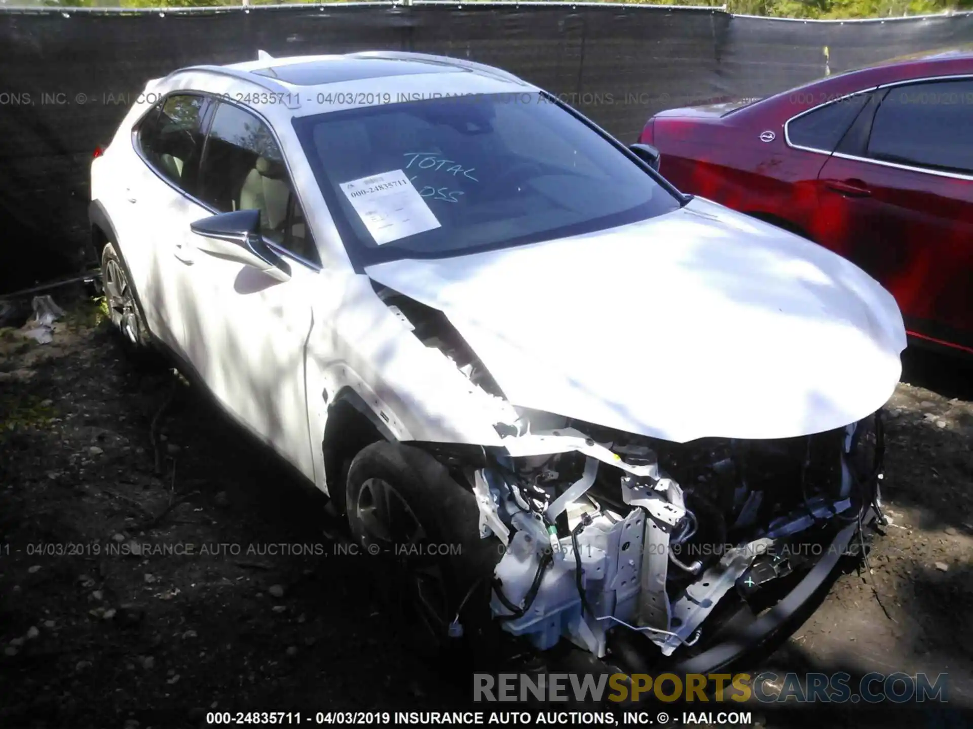 1 Photograph of a damaged car JTHY3JBH3K2002057 LEXUS UX 2019