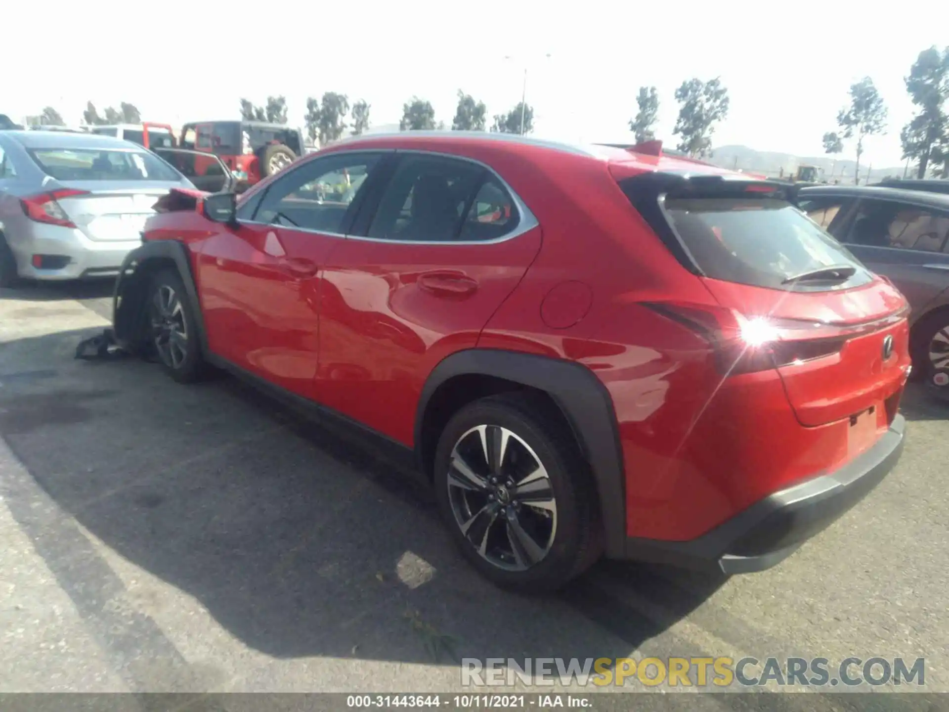 3 Photograph of a damaged car JTHY3JBH5K2002030 LEXUS UX 2019