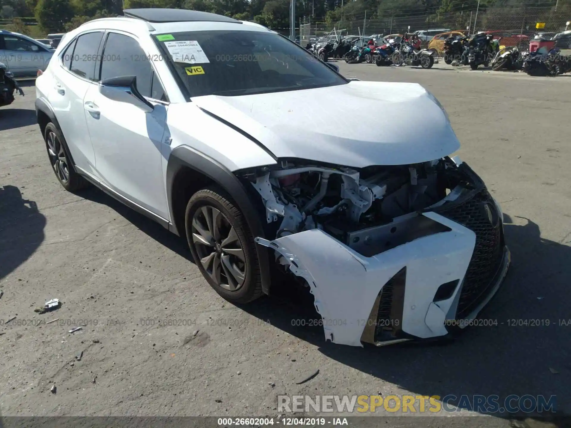 1 Photograph of a damaged car JTHY3JBH5K2002254 LEXUS UX 2019