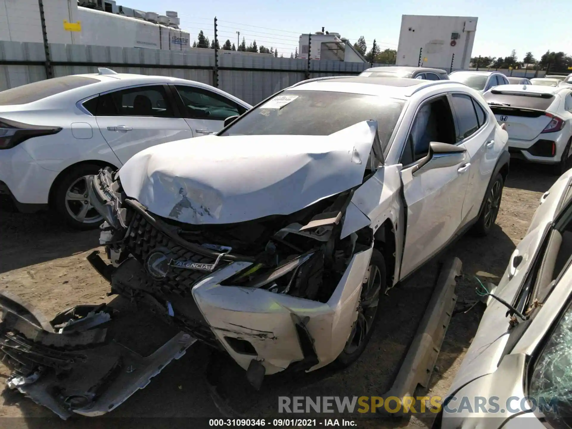 2 Photograph of a damaged car JTHY3JBH6K2014249 LEXUS UX 2019