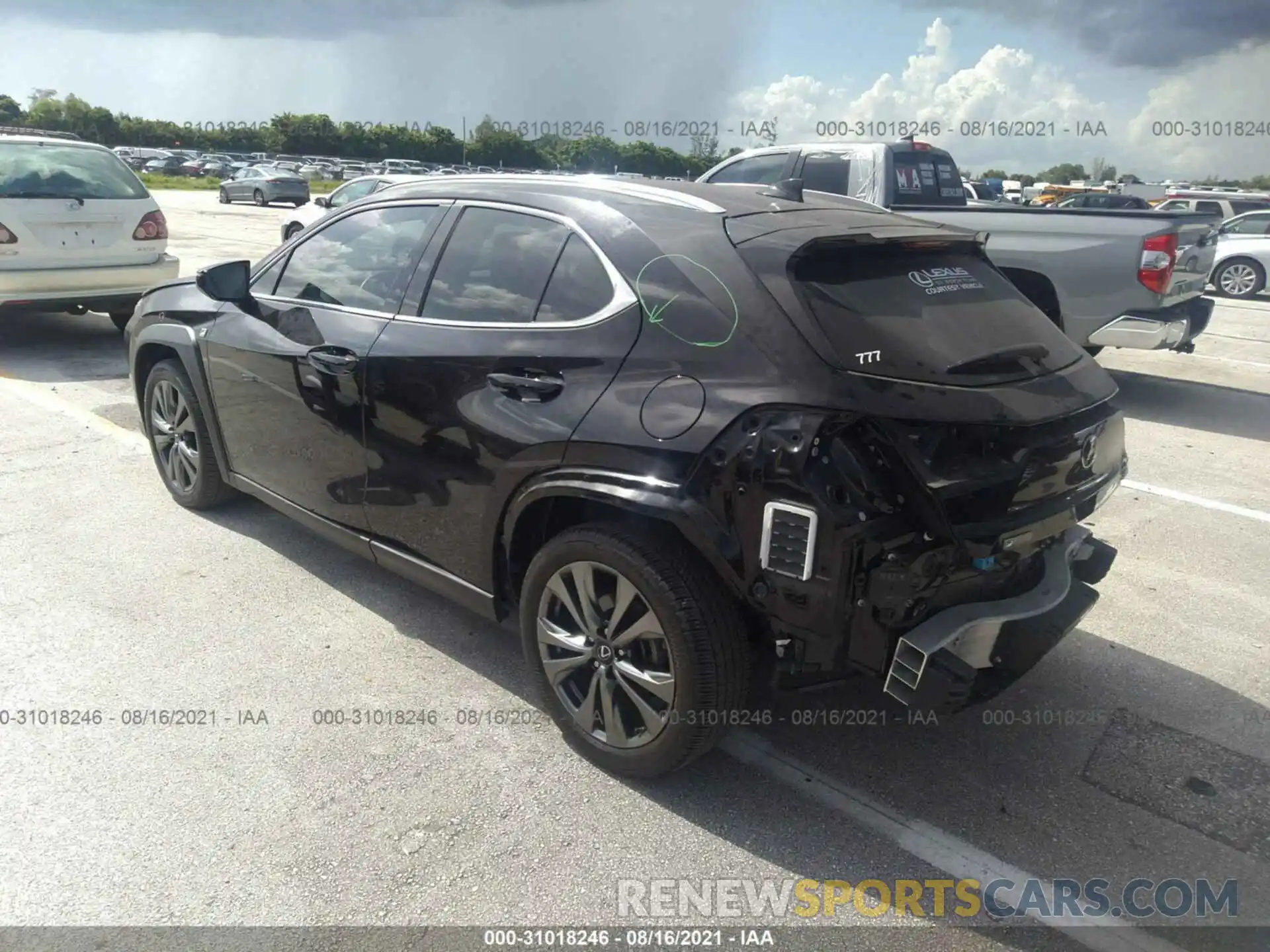 3 Photograph of a damaged car JTHY3JBH7K2012669 LEXUS UX 2019