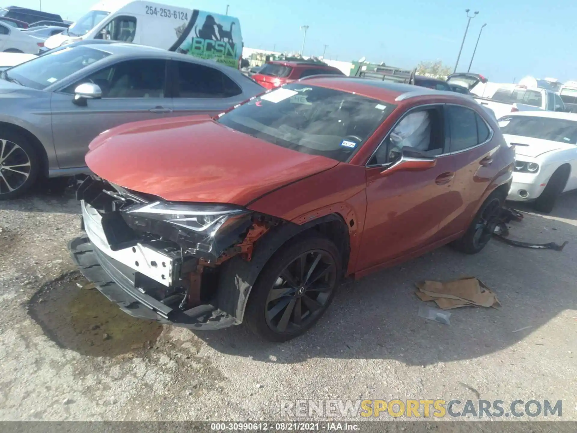 2 Photograph of a damaged car JTHY3JBH8K2007240 LEXUS UX 2019