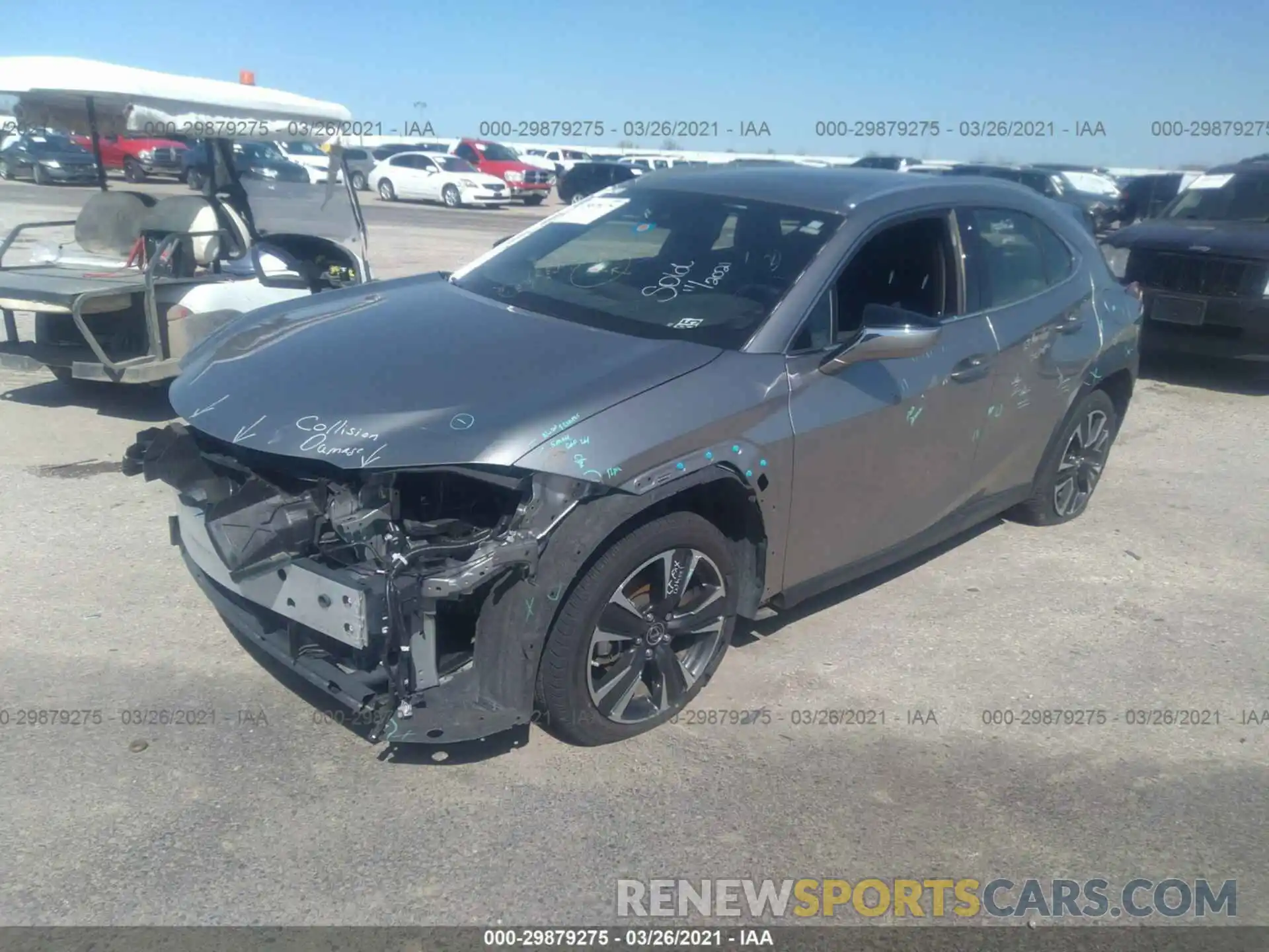 2 Photograph of a damaged car JTHY3JBH8K2016455 LEXUS UX 2019