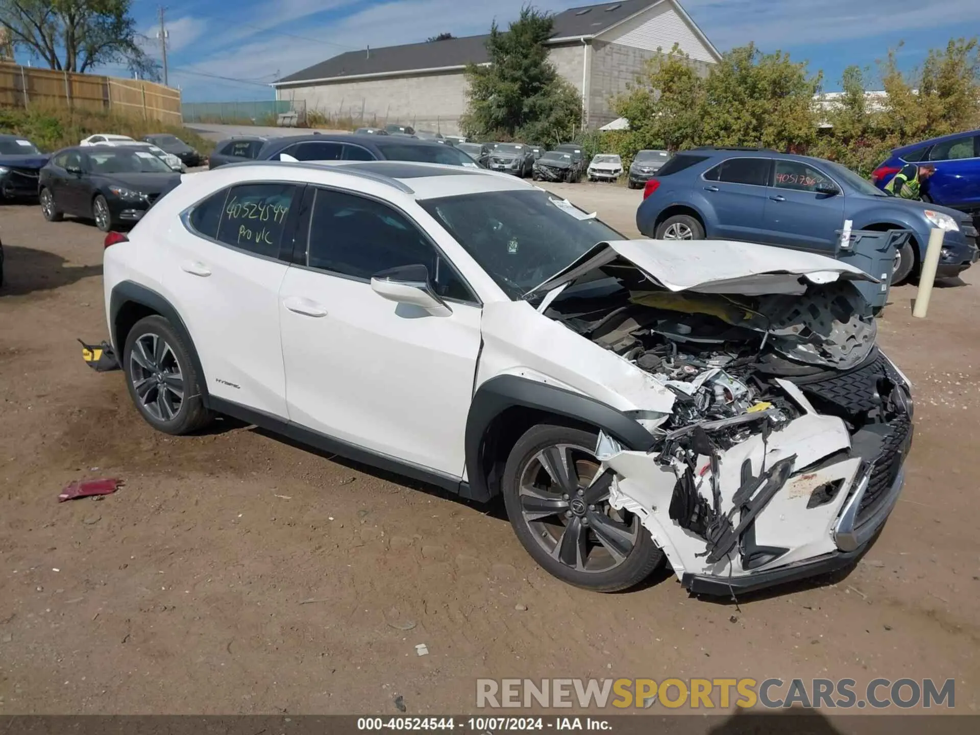 1 Photograph of a damaged car JTHP9JBH0L2033830 LEXUS UX 2020