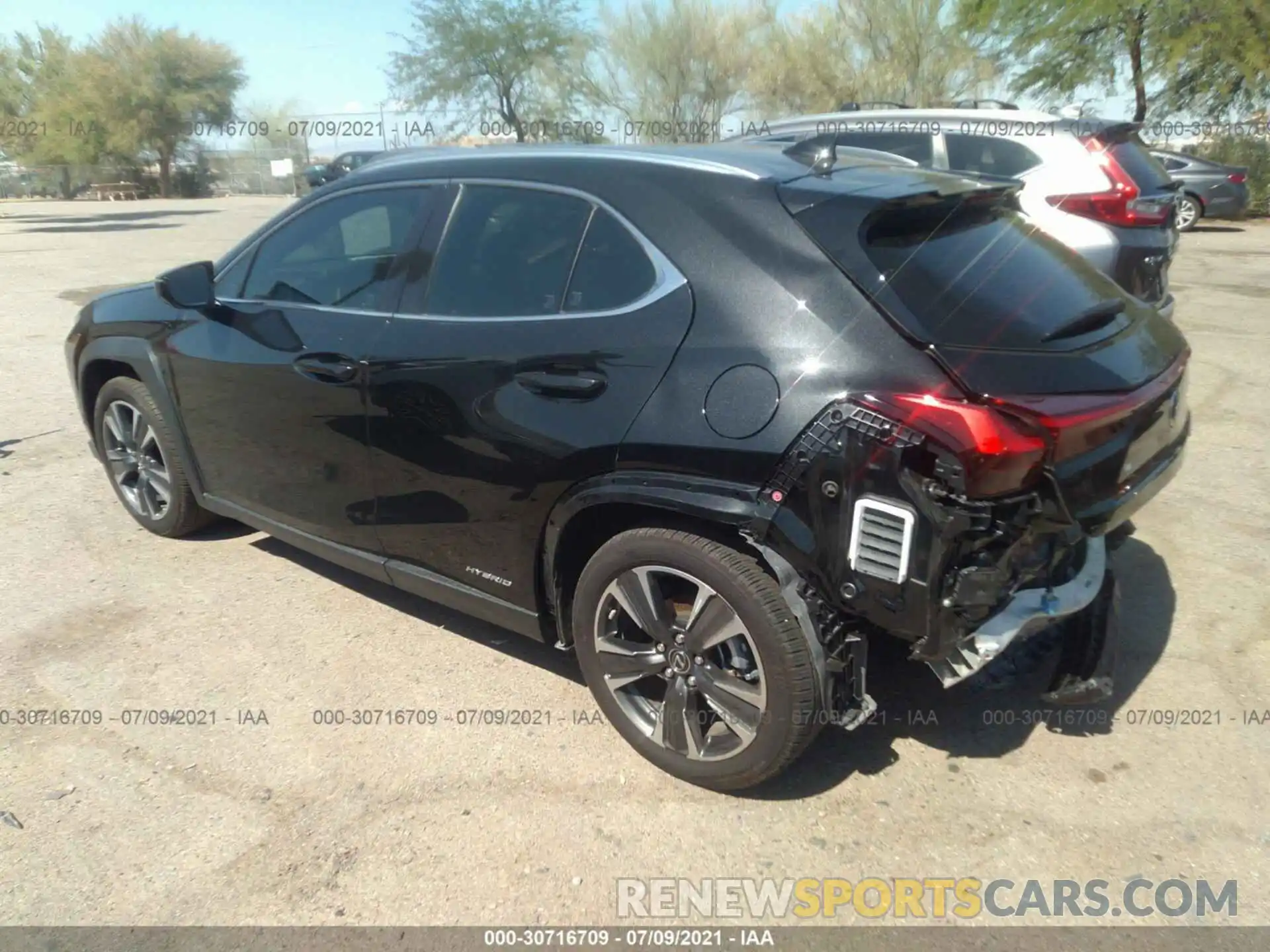 3 Photograph of a damaged car JTHP9JBH1L2026840 LEXUS UX 2020