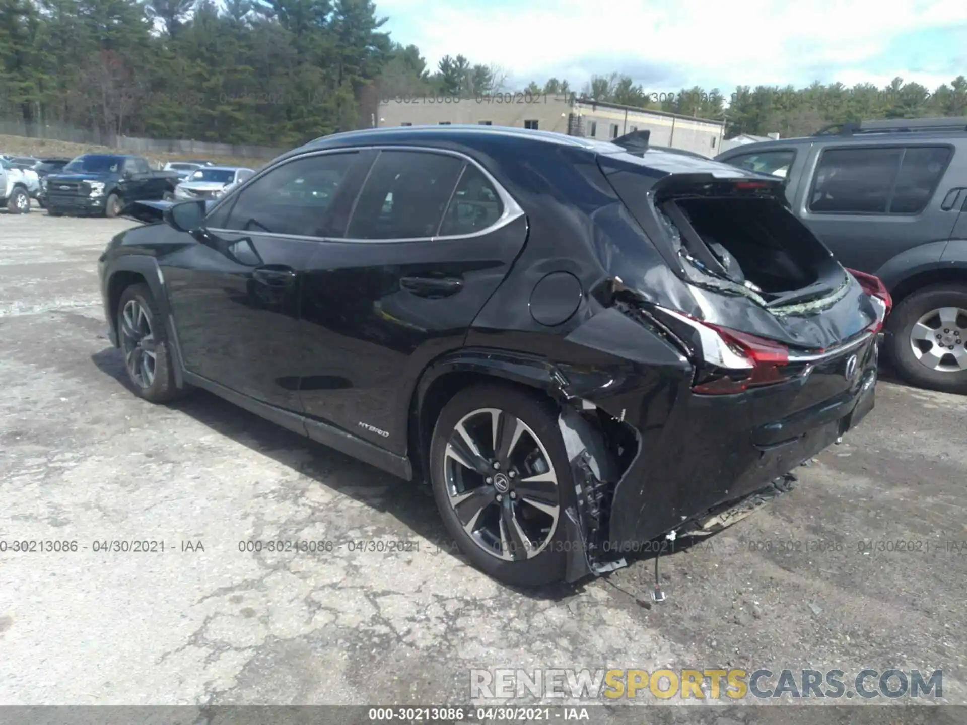 3 Photograph of a damaged car JTHP9JBH1L2036011 LEXUS UX 2020