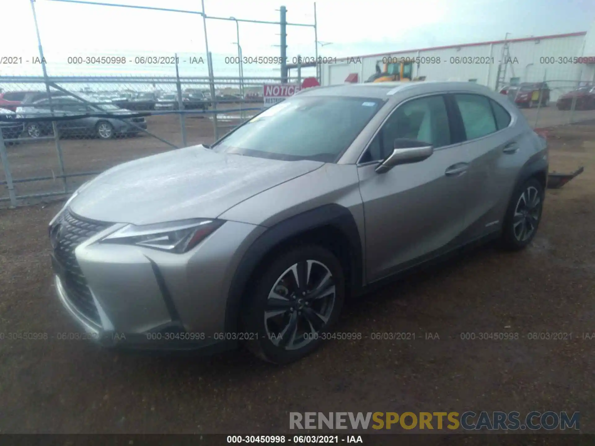 2 Photograph of a damaged car JTHP9JBH3L2033465 LEXUS UX 2020