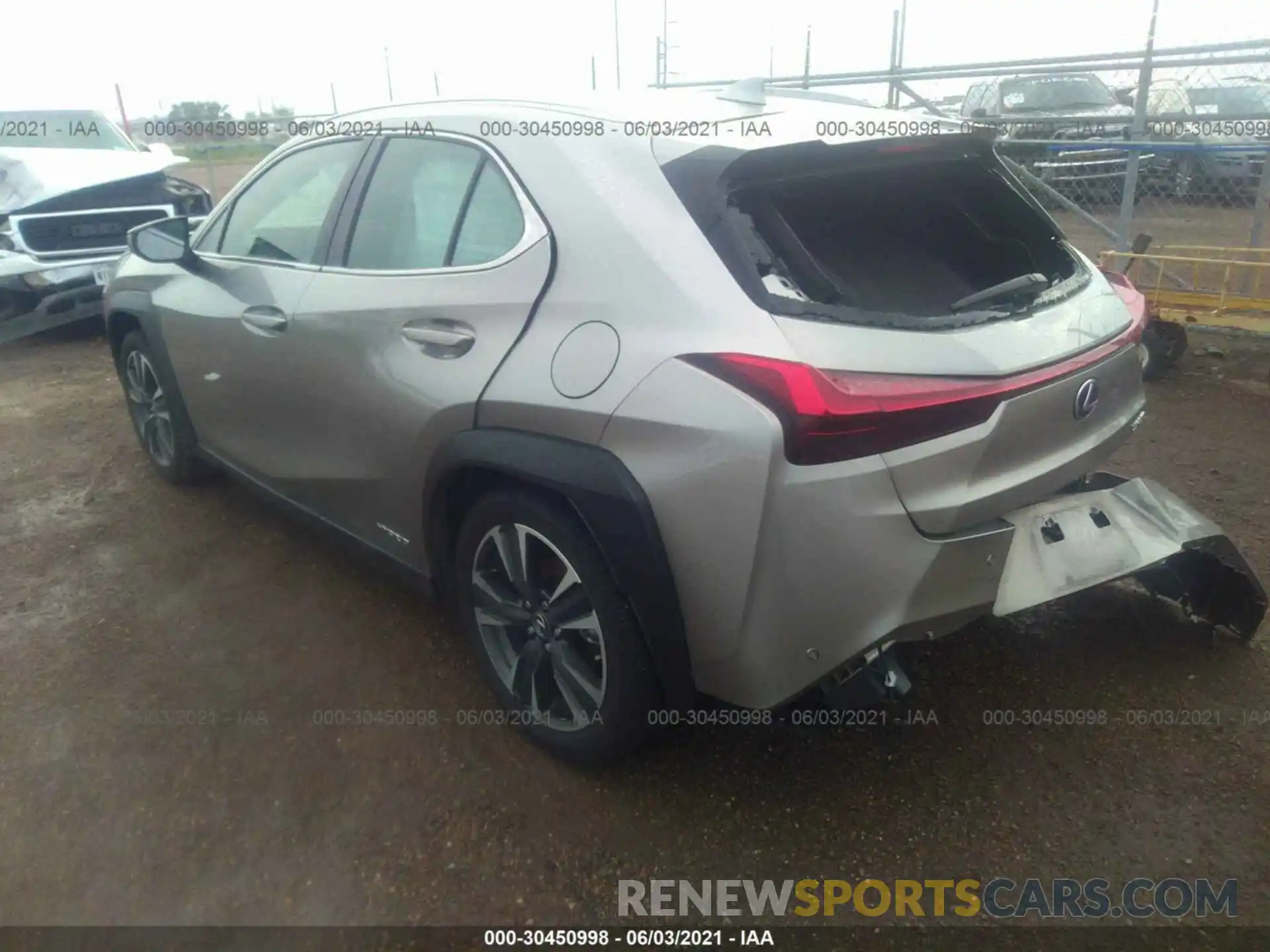 3 Photograph of a damaged car JTHP9JBH3L2033465 LEXUS UX 2020