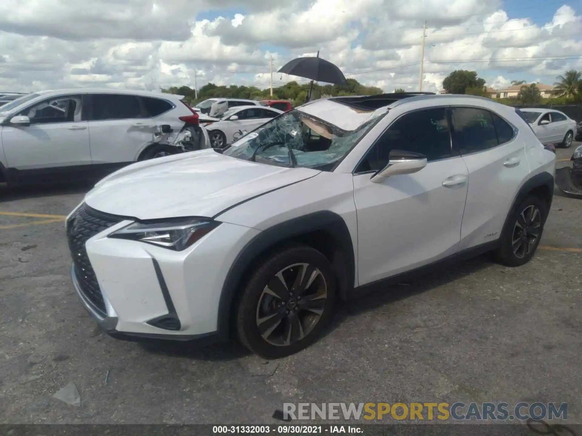 2 Photograph of a damaged car JTHP9JBH4L2029571 LEXUS UX 2020