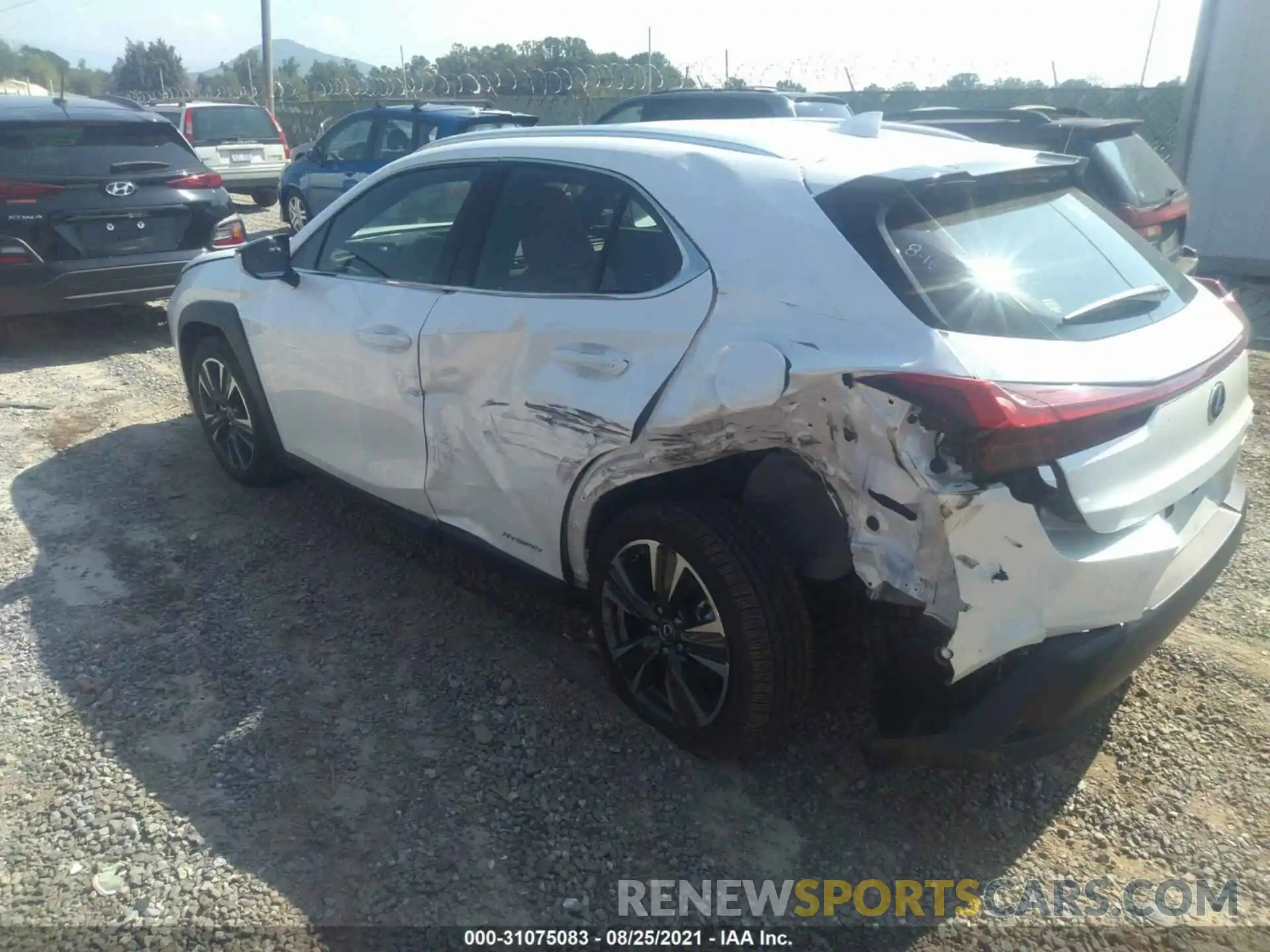 3 Photograph of a damaged car JTHP9JBH6L2033640 LEXUS UX 2020