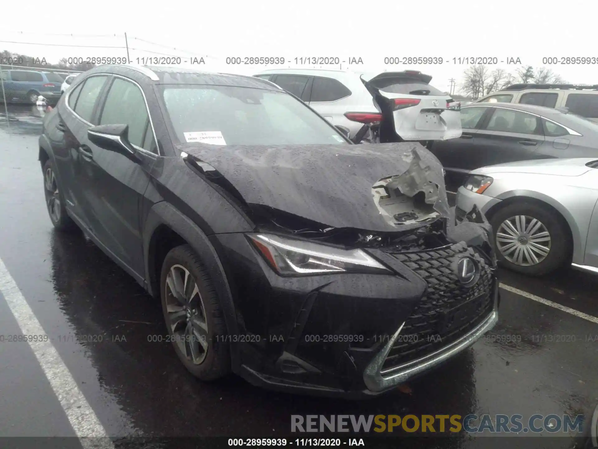 1 Photograph of a damaged car JTHP9JBH7L2022663 LEXUS UX 2020