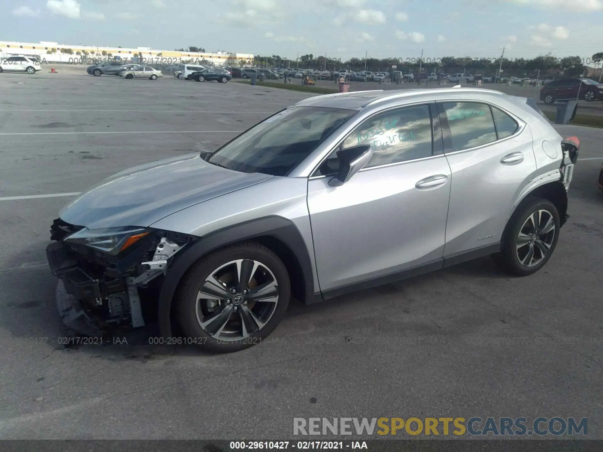 2 Photograph of a damaged car JTHP9JBH7L2032559 LEXUS UX 2020