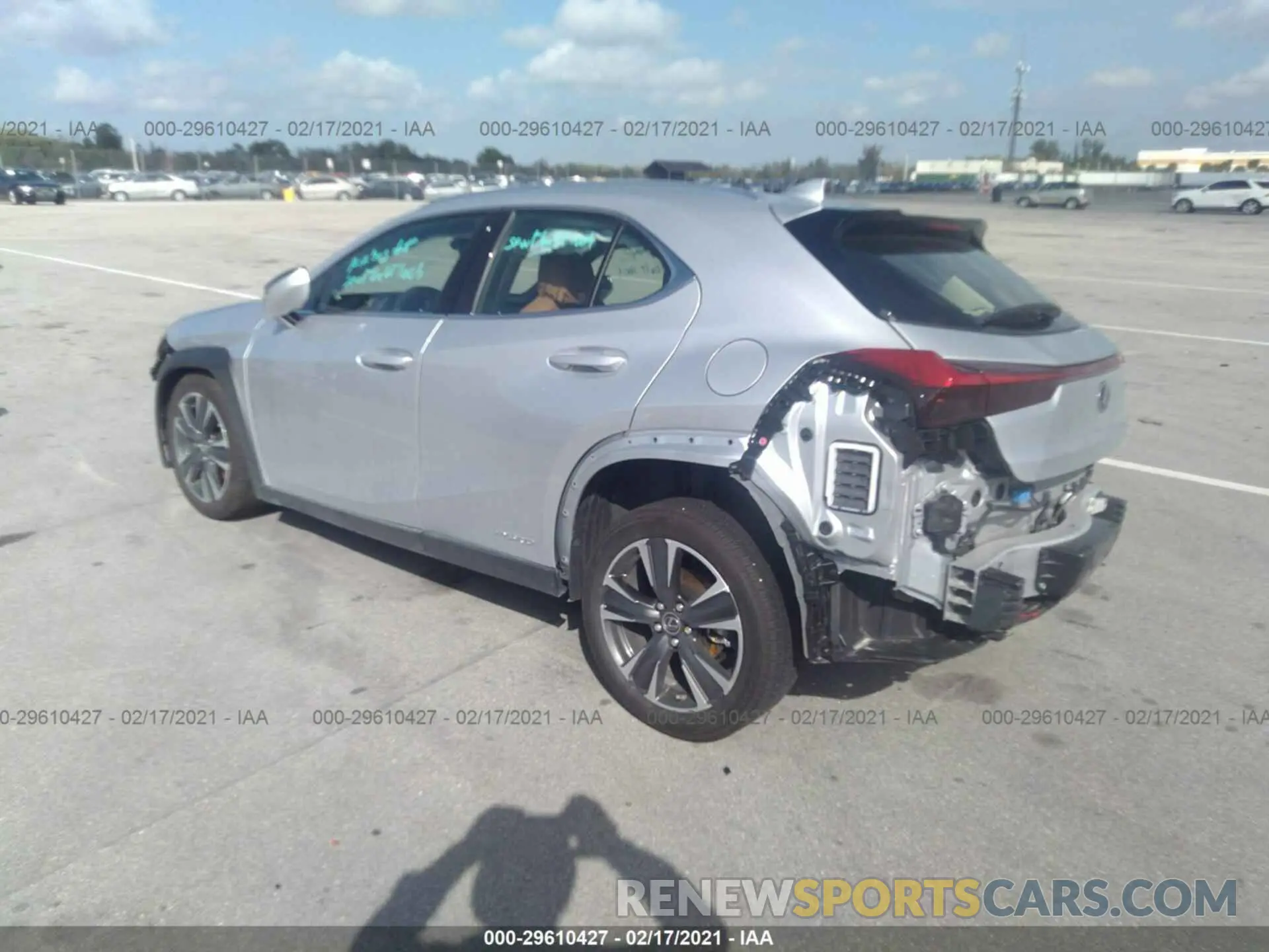 3 Photograph of a damaged car JTHP9JBH7L2032559 LEXUS UX 2020