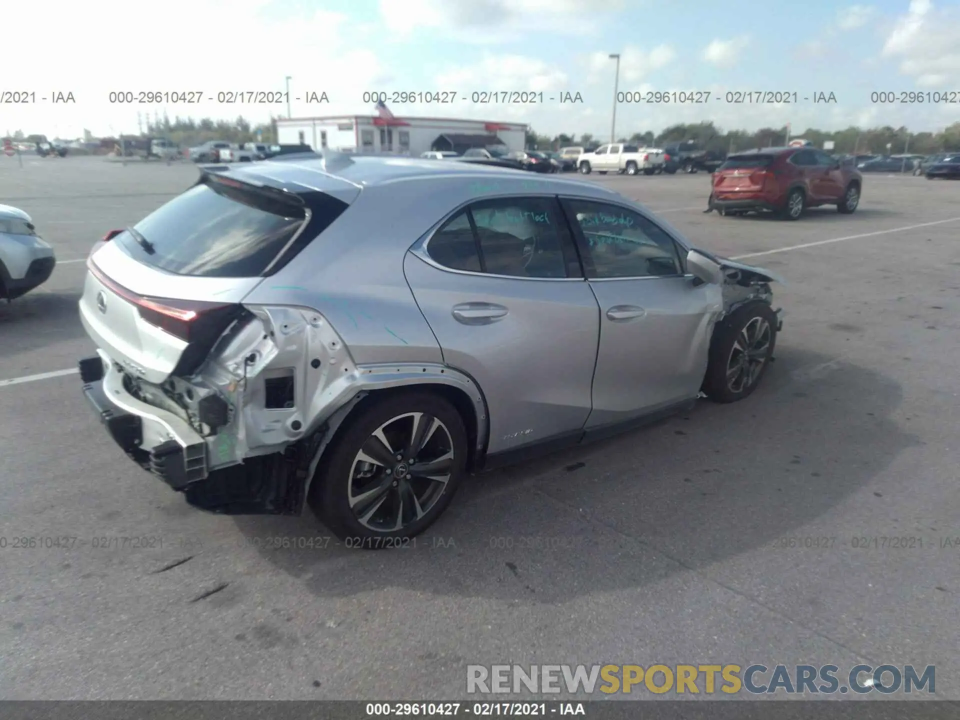 4 Photograph of a damaged car JTHP9JBH7L2032559 LEXUS UX 2020