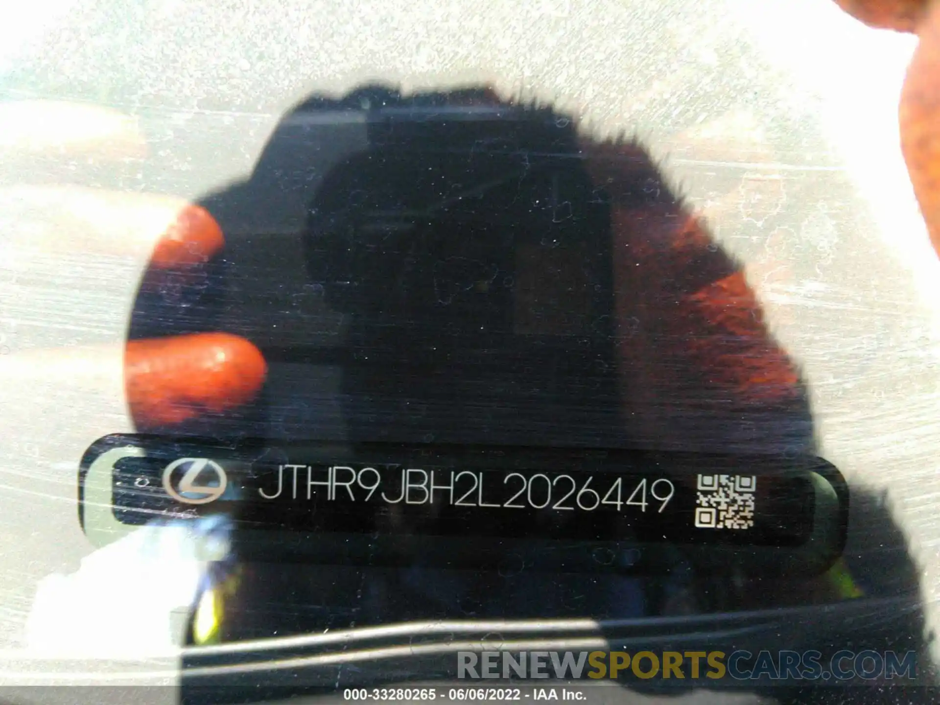 9 Photograph of a damaged car JTHR9JBH2L2026449 LEXUS UX 2020