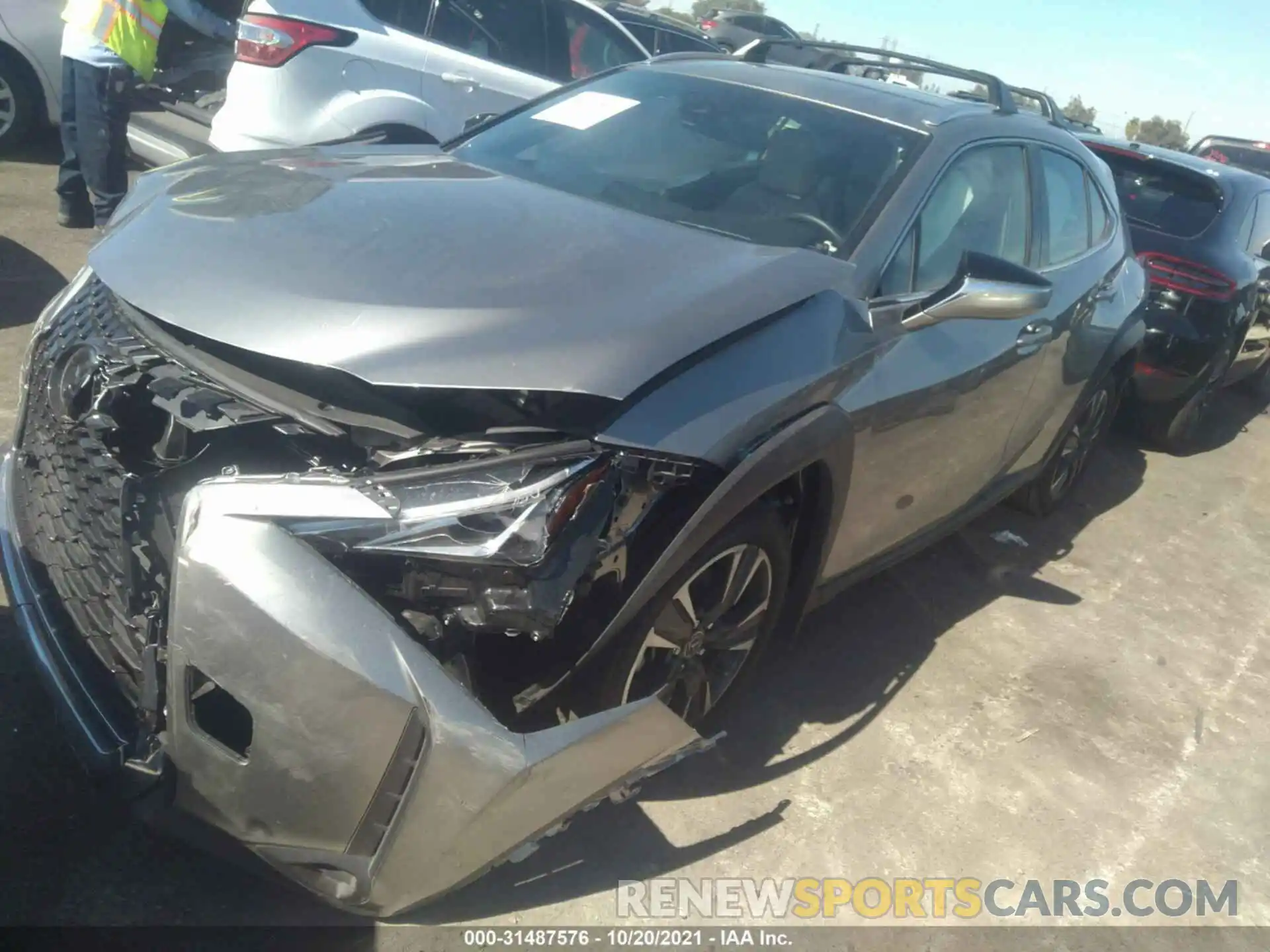 2 Photograph of a damaged car JTHX3JBH0L2029830 LEXUS UX 2020