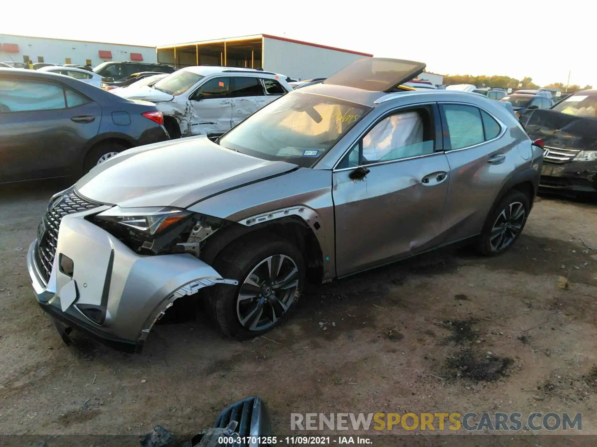 2 Photograph of a damaged car JTHX3JBH7L2022955 LEXUS UX 2020