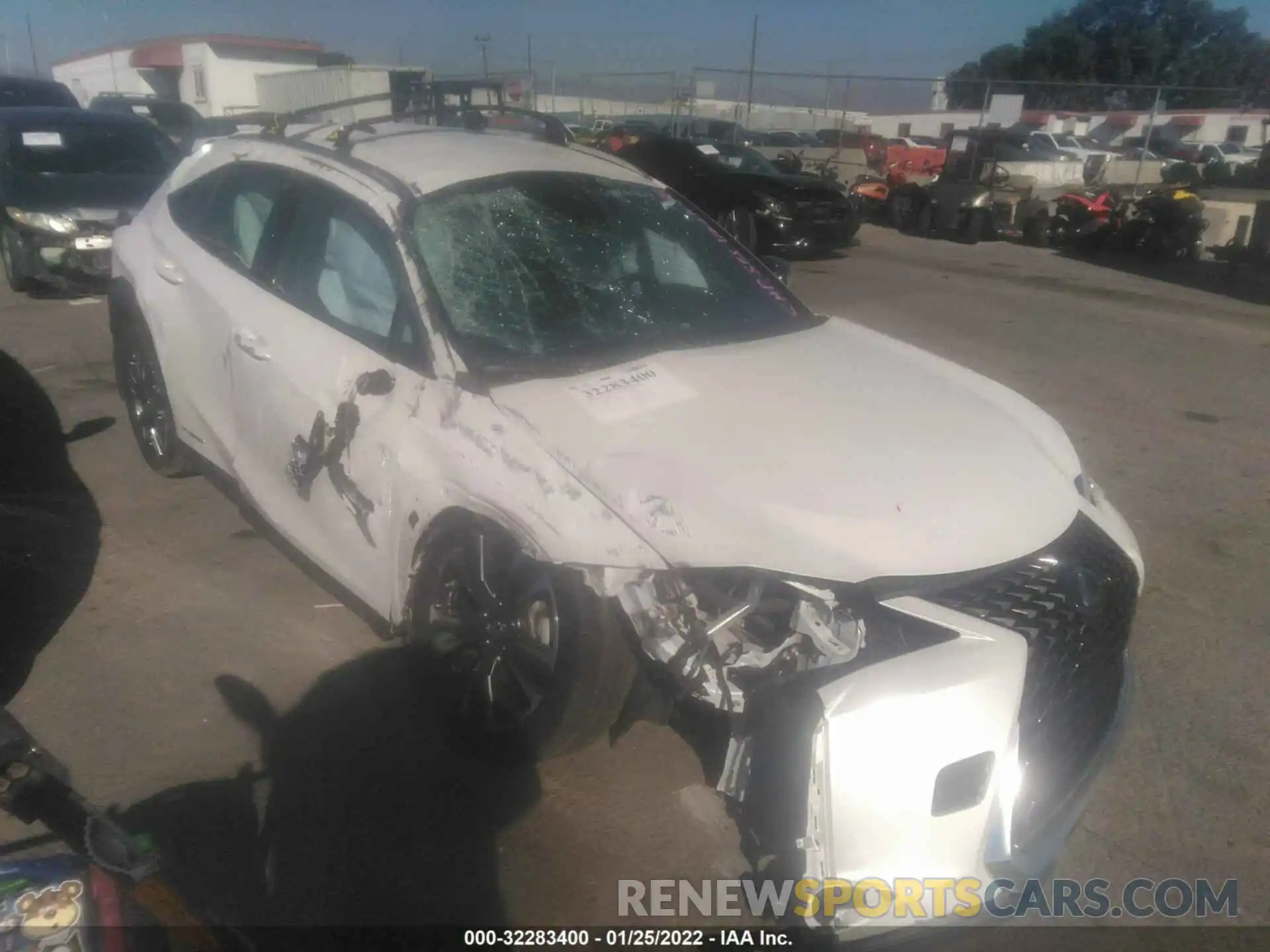 1 Photograph of a damaged car JTHX9JBH2L2036244 LEXUS UX 2020