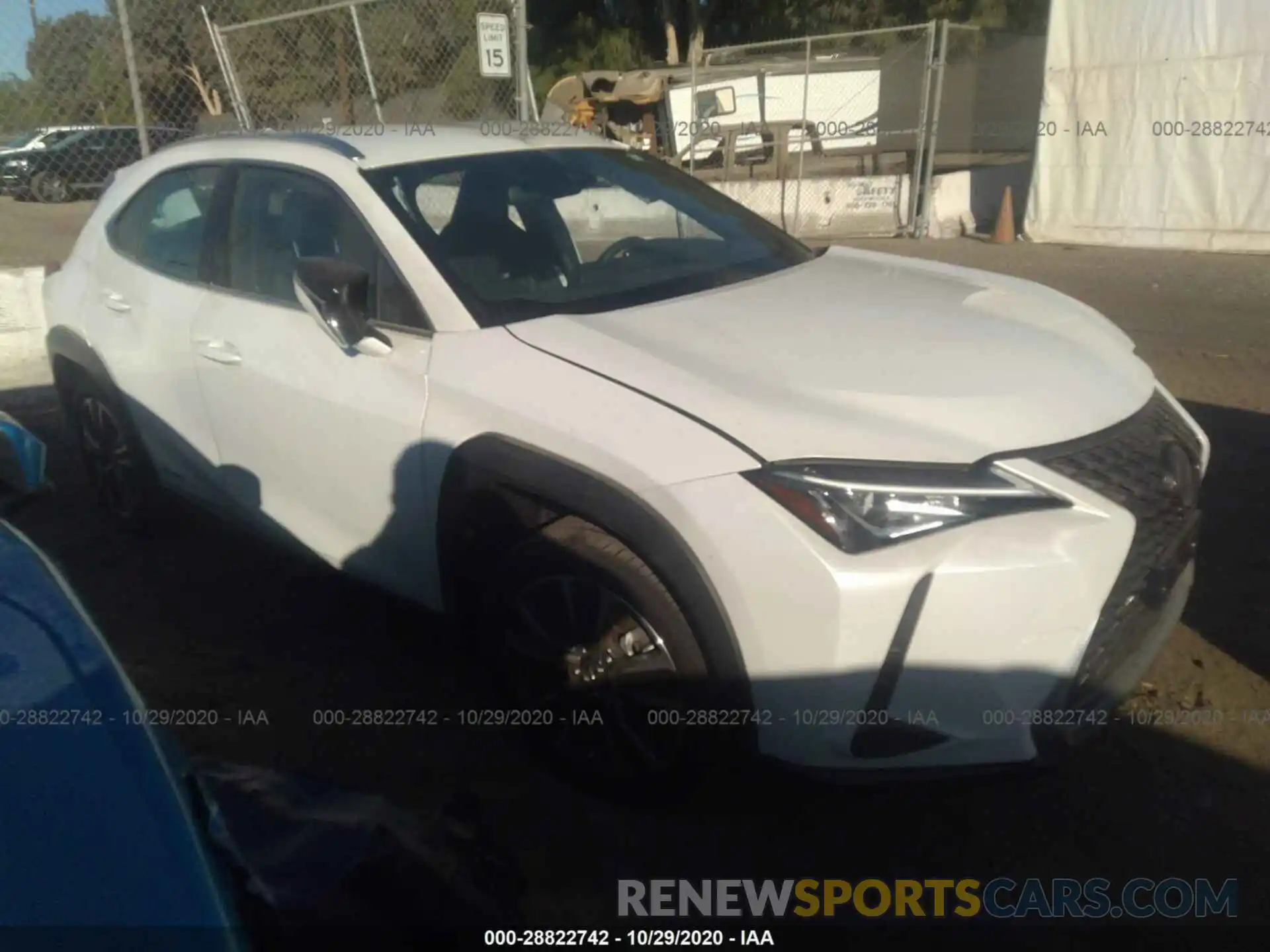 1 Photograph of a damaged car JTHX9JBH4L2030235 LEXUS UX 2020