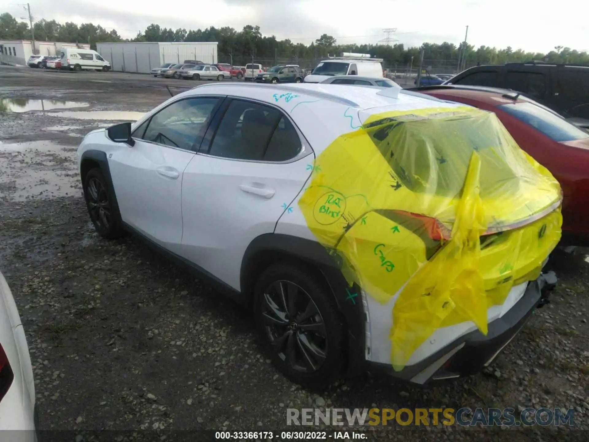 3 Photograph of a damaged car JTHE3JBH8M2040020 LEXUS UX 2021