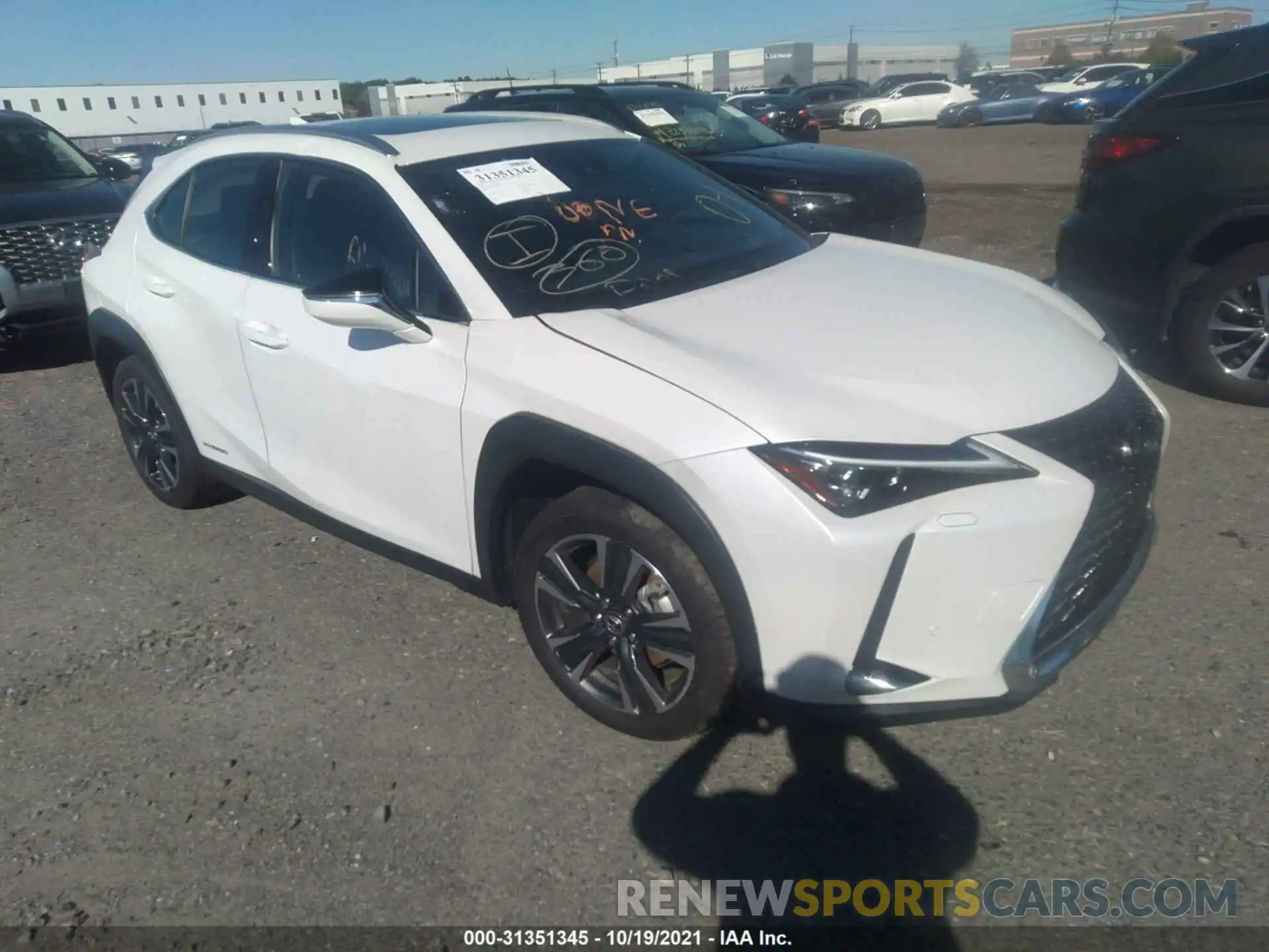 1 Photograph of a damaged car JTHL9JBH2M2038219 LEXUS UX 2021