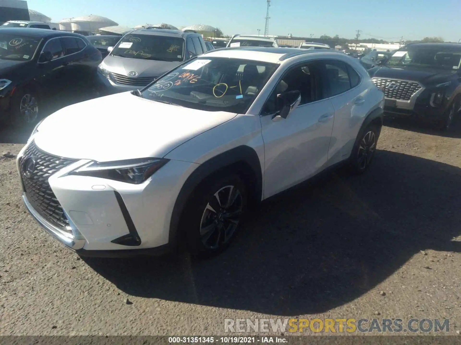 2 Photograph of a damaged car JTHL9JBH2M2038219 LEXUS UX 2021