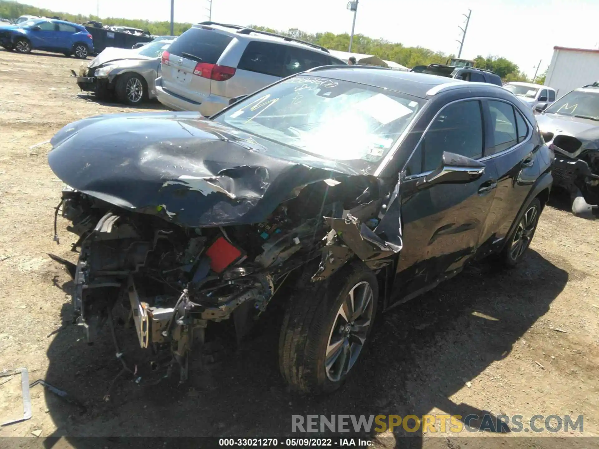 2 Photograph of a damaged car JTHP9JBH7M2040405 LEXUS UX 2021