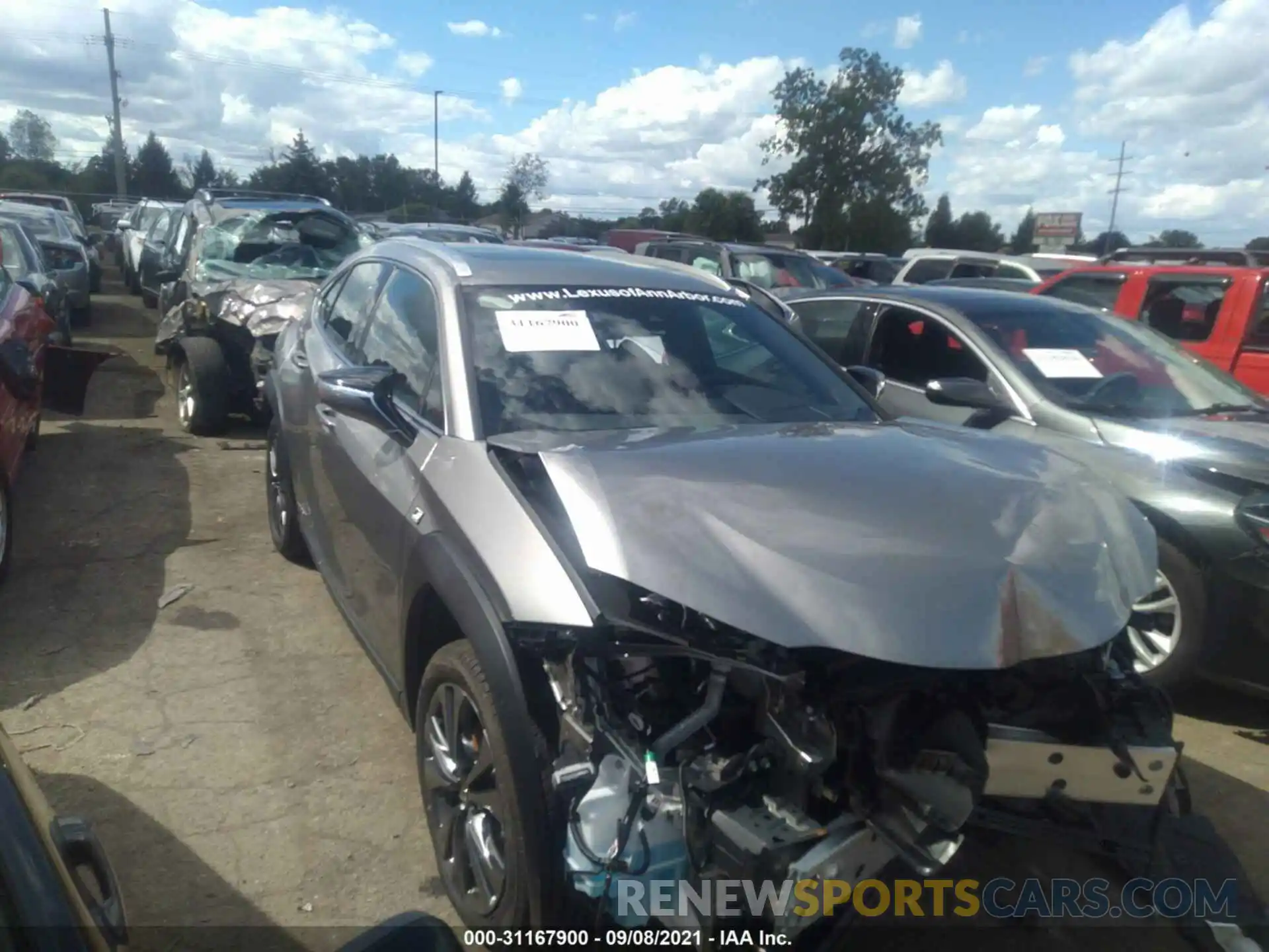 1 Photograph of a damaged car JTHR9JBH6M2049511 LEXUS UX 2021